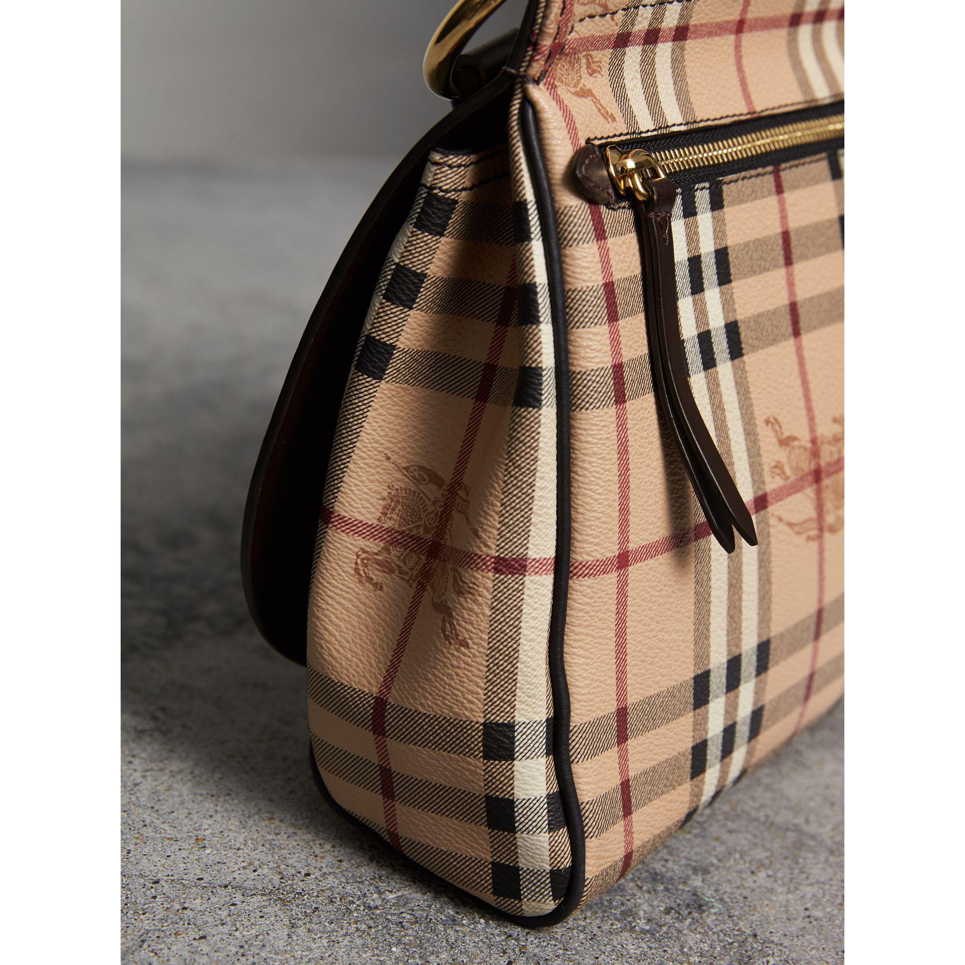 Burberry The Bridle Crossbody Bag In Haymarket Check - Women | in Brown - Lyst