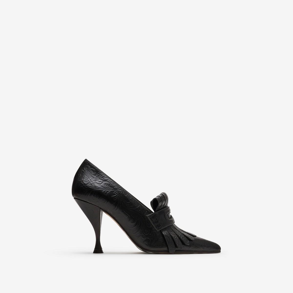 パンプス BURBERRY BLACK LEATHER PUMPS 85 leather pumps in black - Burberry | Mytheresa