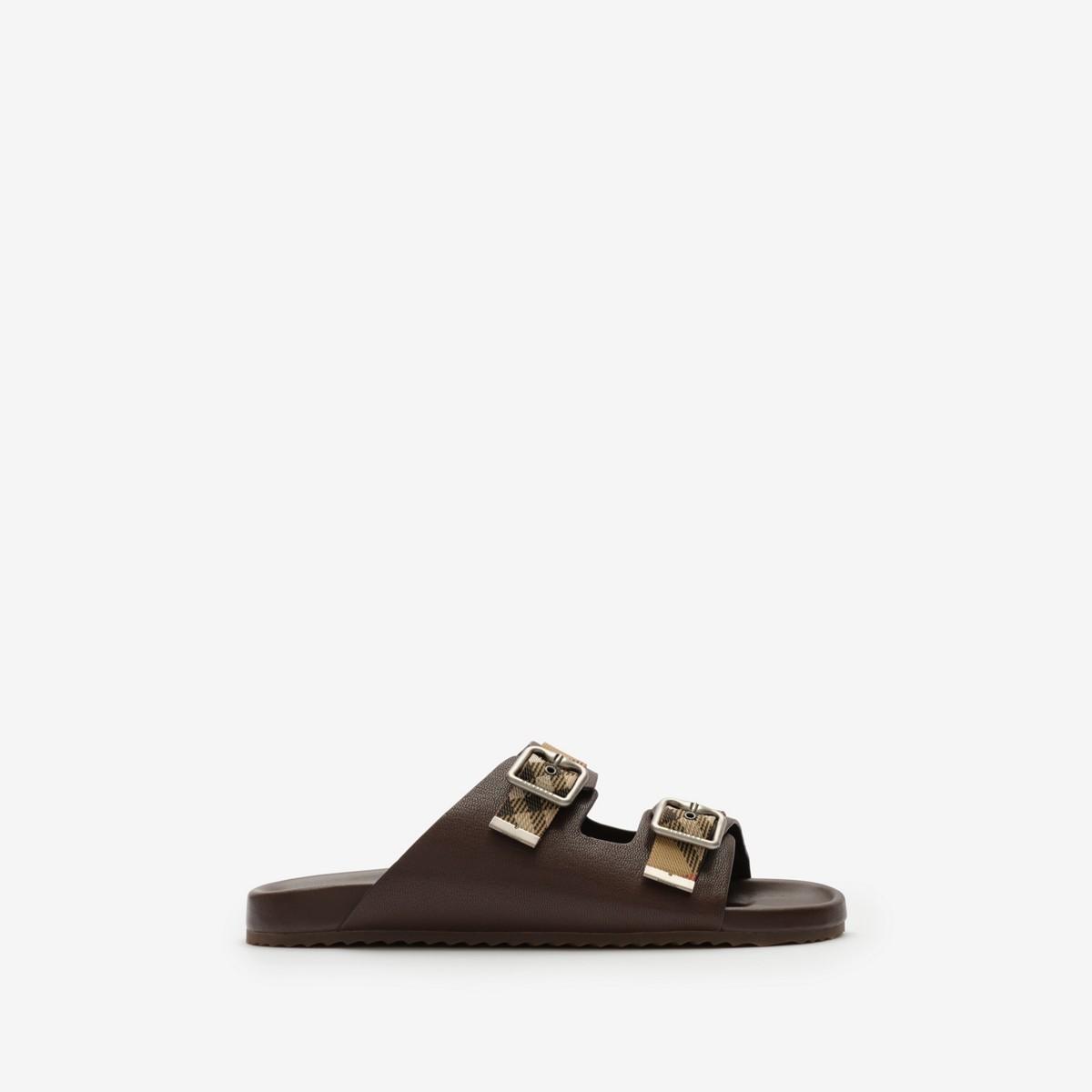 Burberry Leather sandals for Men | Online Sale up to 50% off | Lyst