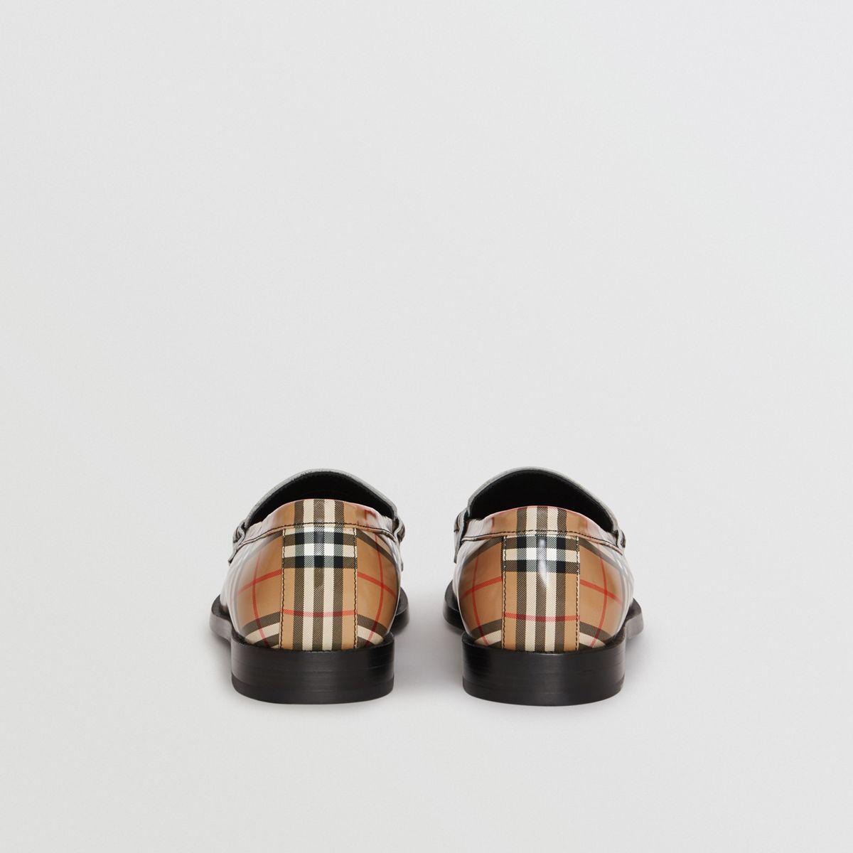 Gosha X Check Leather Loafers