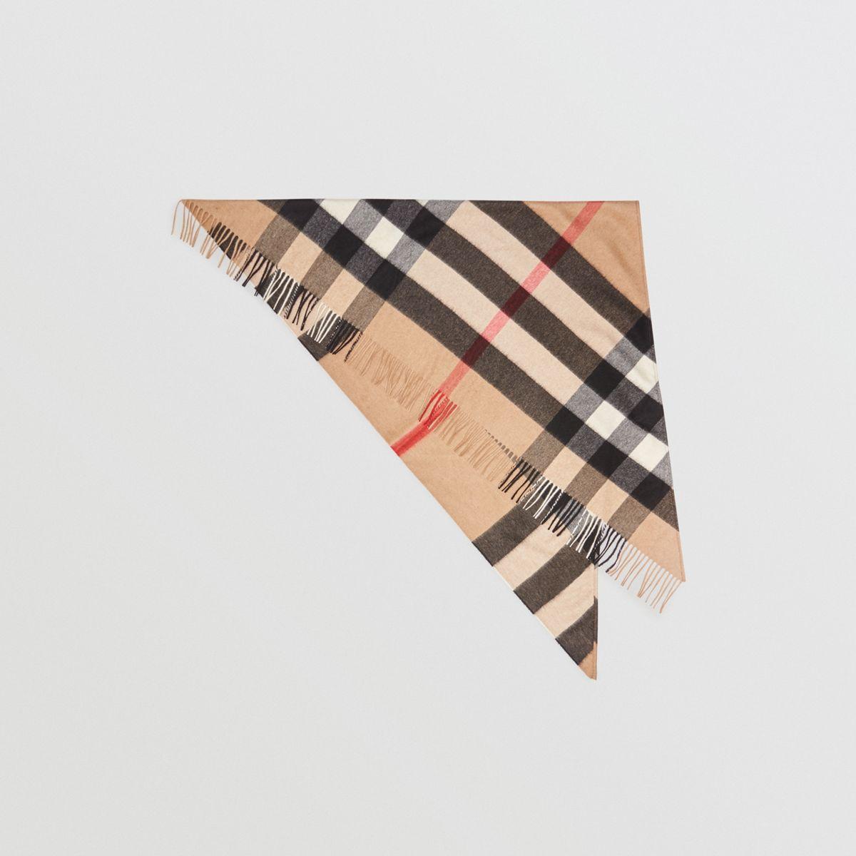 Burberry The Bandana In Check Cashmere | Lyst