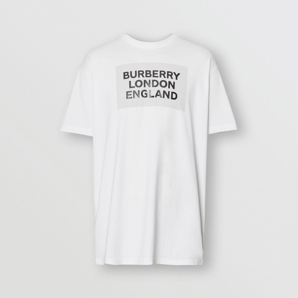 Burberry London England Logo Cotton T-shirt in White for Men - Save 70% -  Lyst