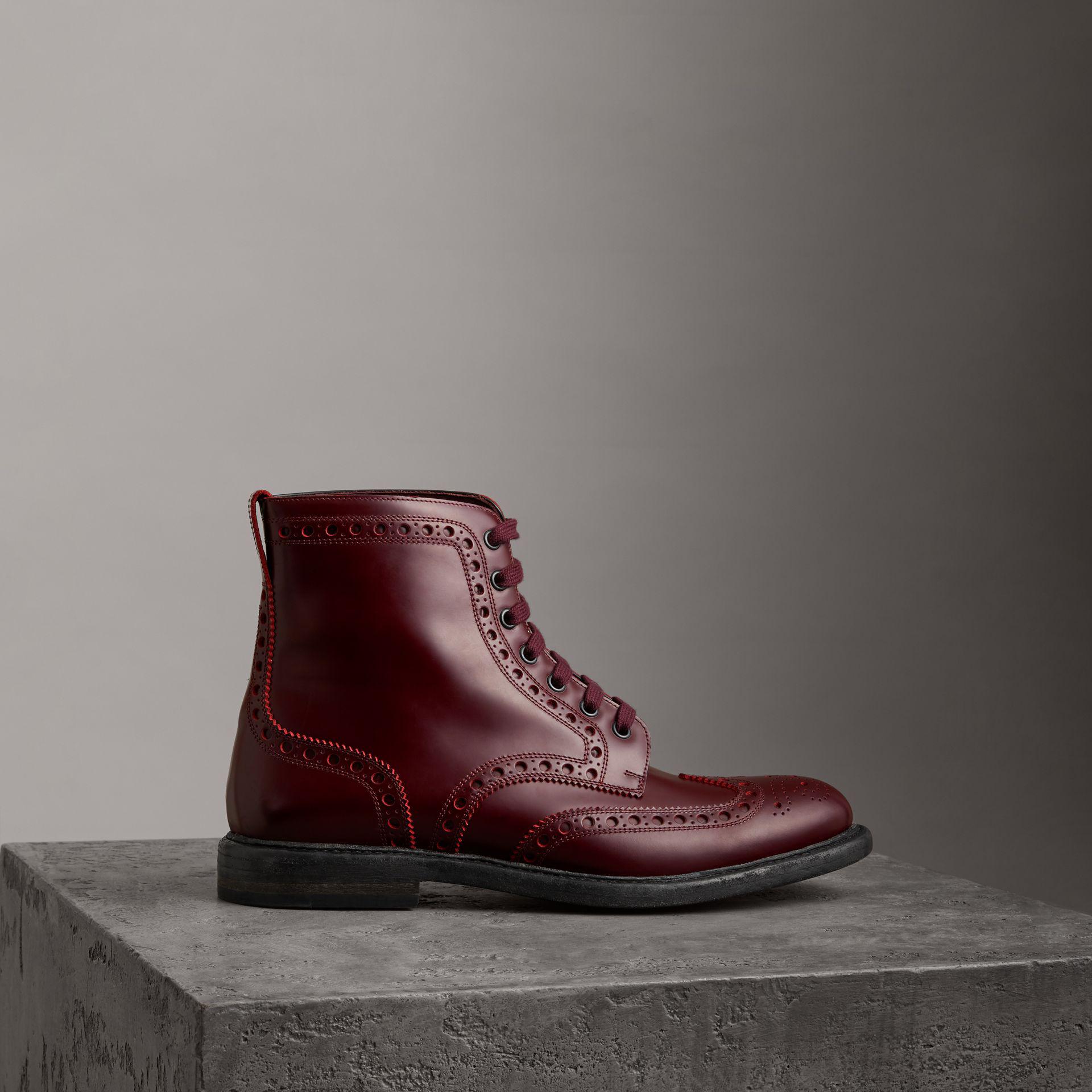 burberry boots mens red