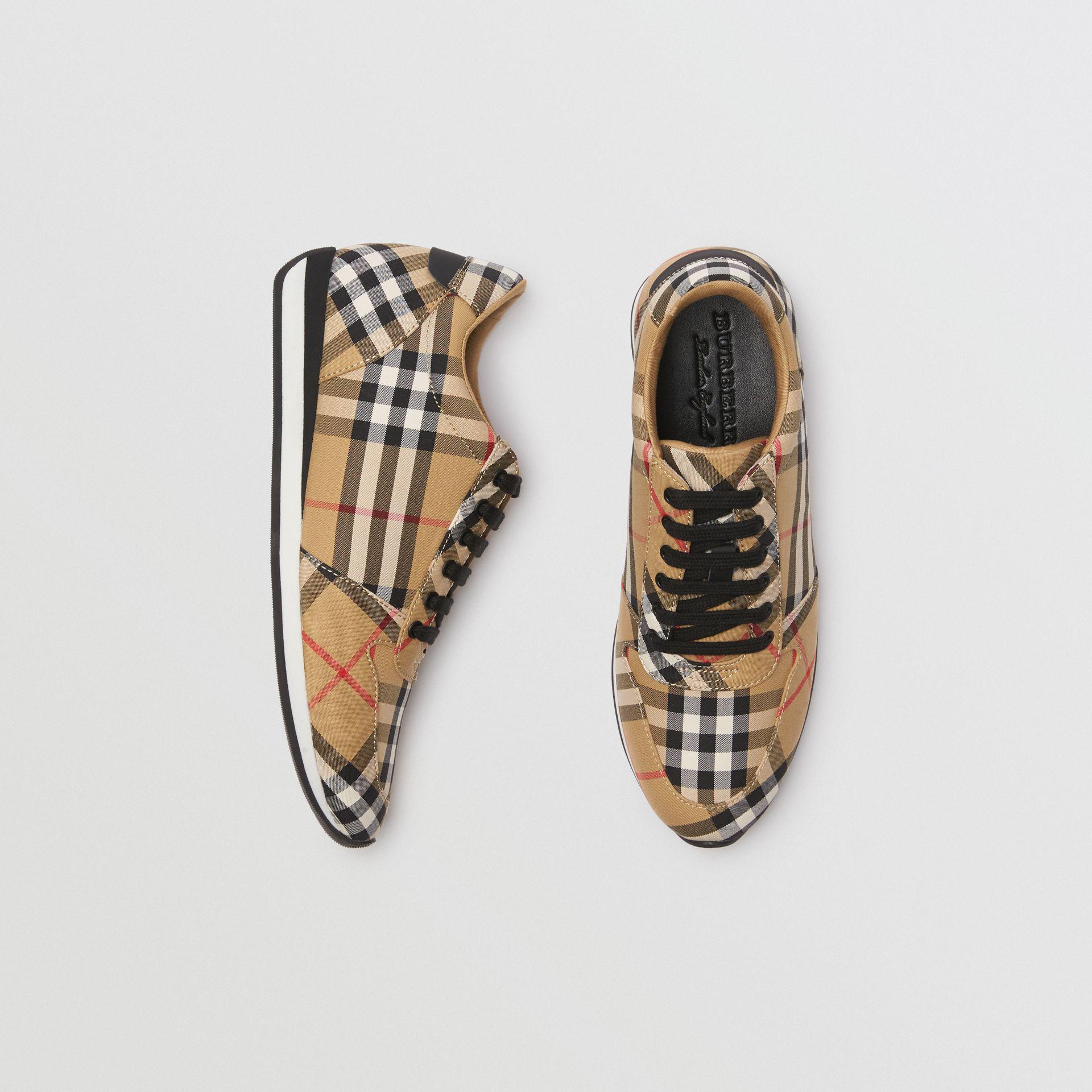 Burberry Vintage Check Cotton Sneakers | Lyst