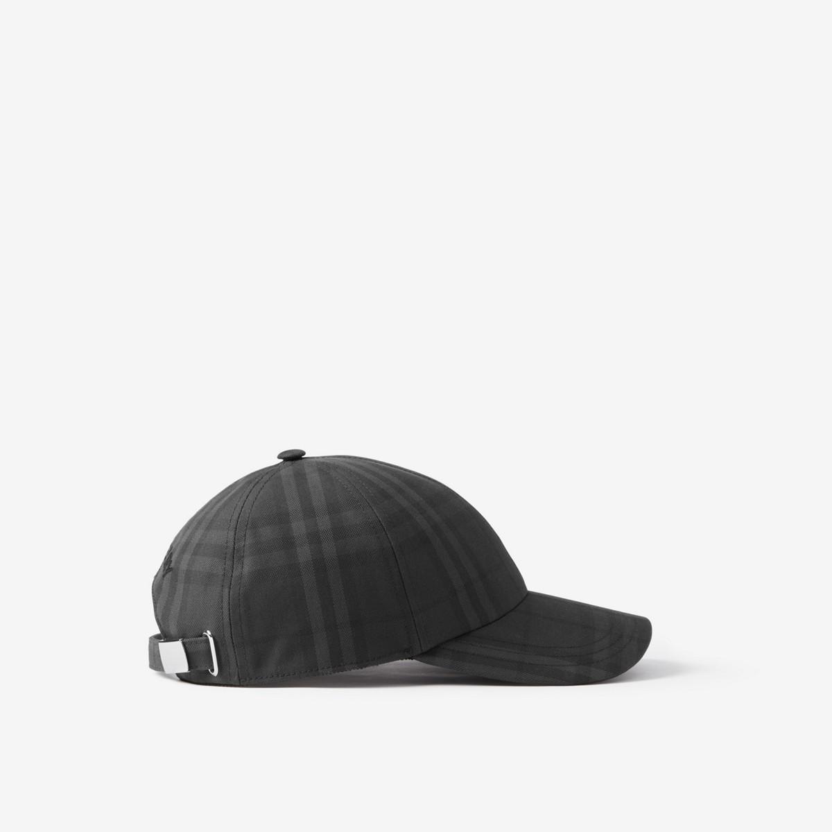 Burberry Vintage Check Cotton Baseball Cap in Black for Men | Lyst