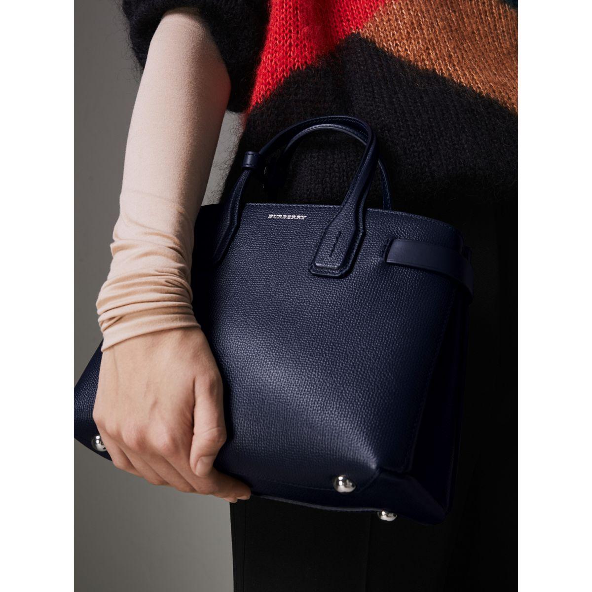 the small banner in vintage check and leather