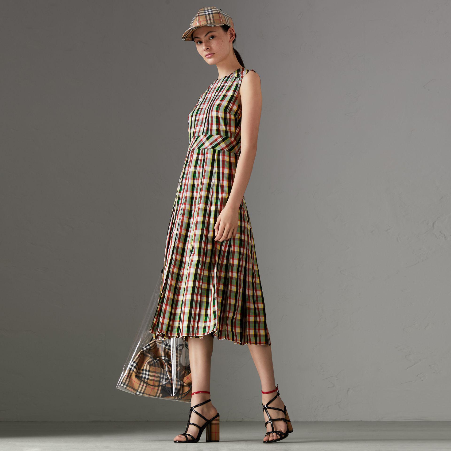 plaid dress burberry