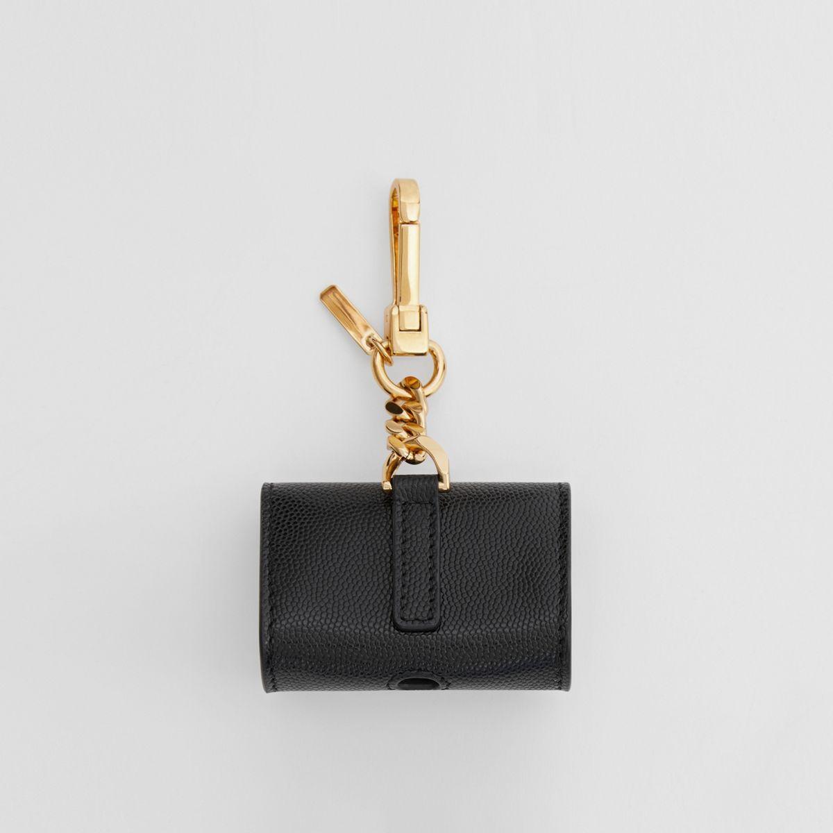 Burberry Leather Airpod Pro Case in Black | Lyst