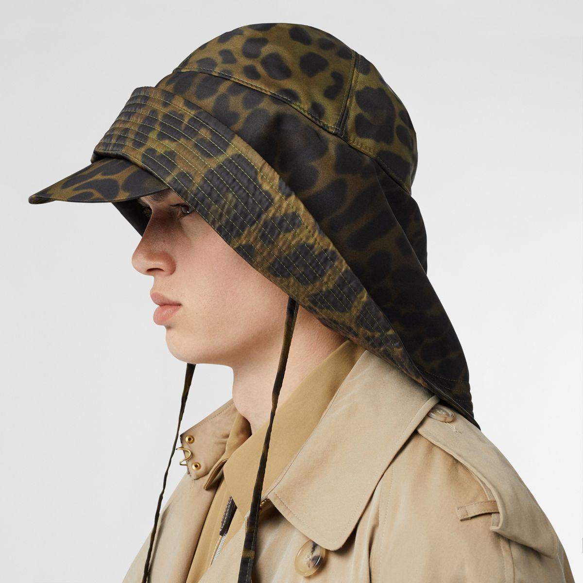 Burberry Animal-print Technical-twill Rain Hat for Men - Save 43 ...