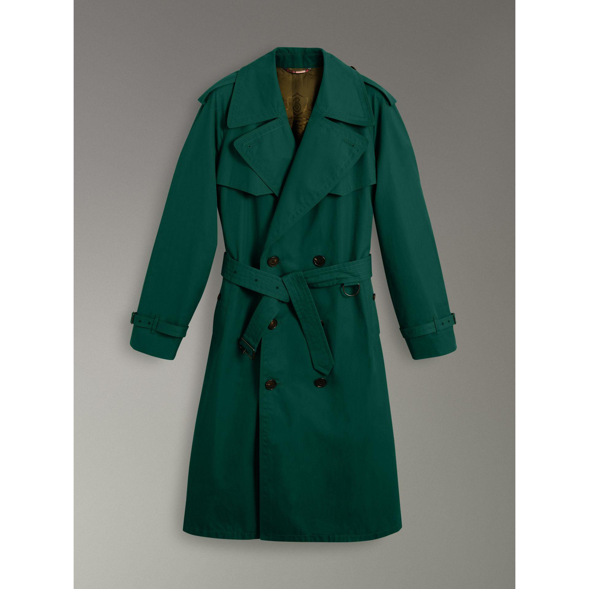 Burberry Gunflap Detail Cotton Gabardine Trench Coat in Green for Men Lyst