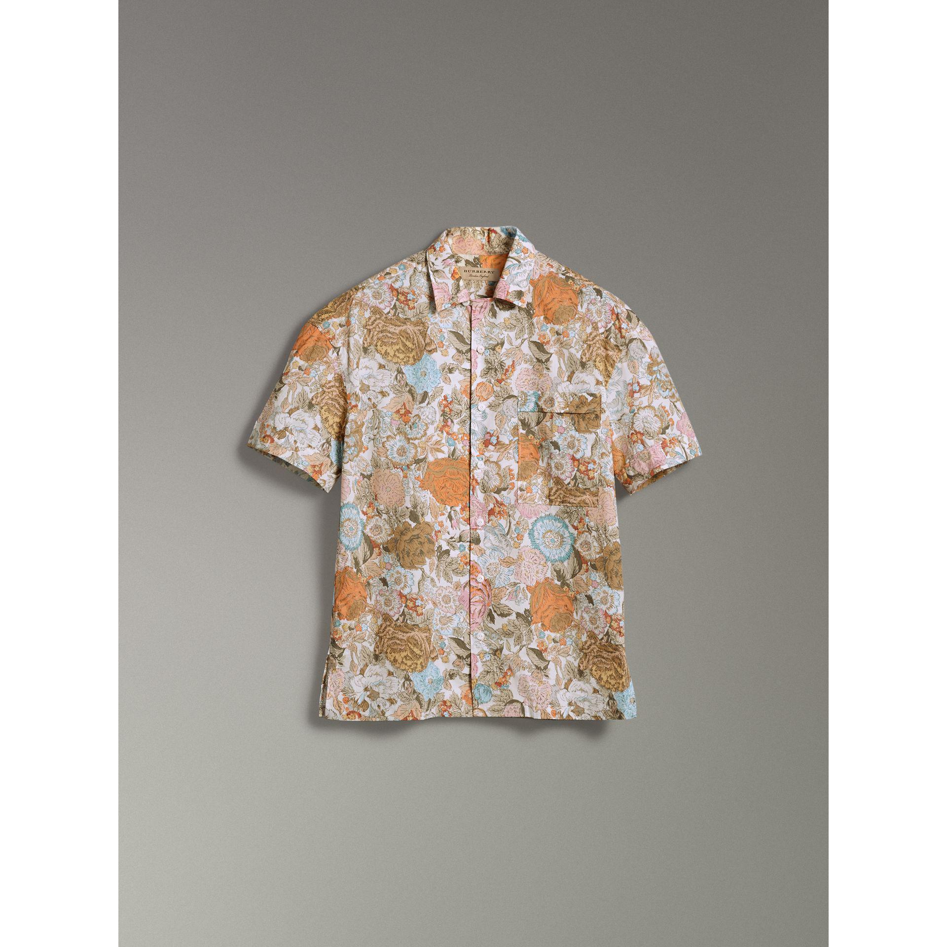 Burberry Floral print hoodie, Men's Clothing