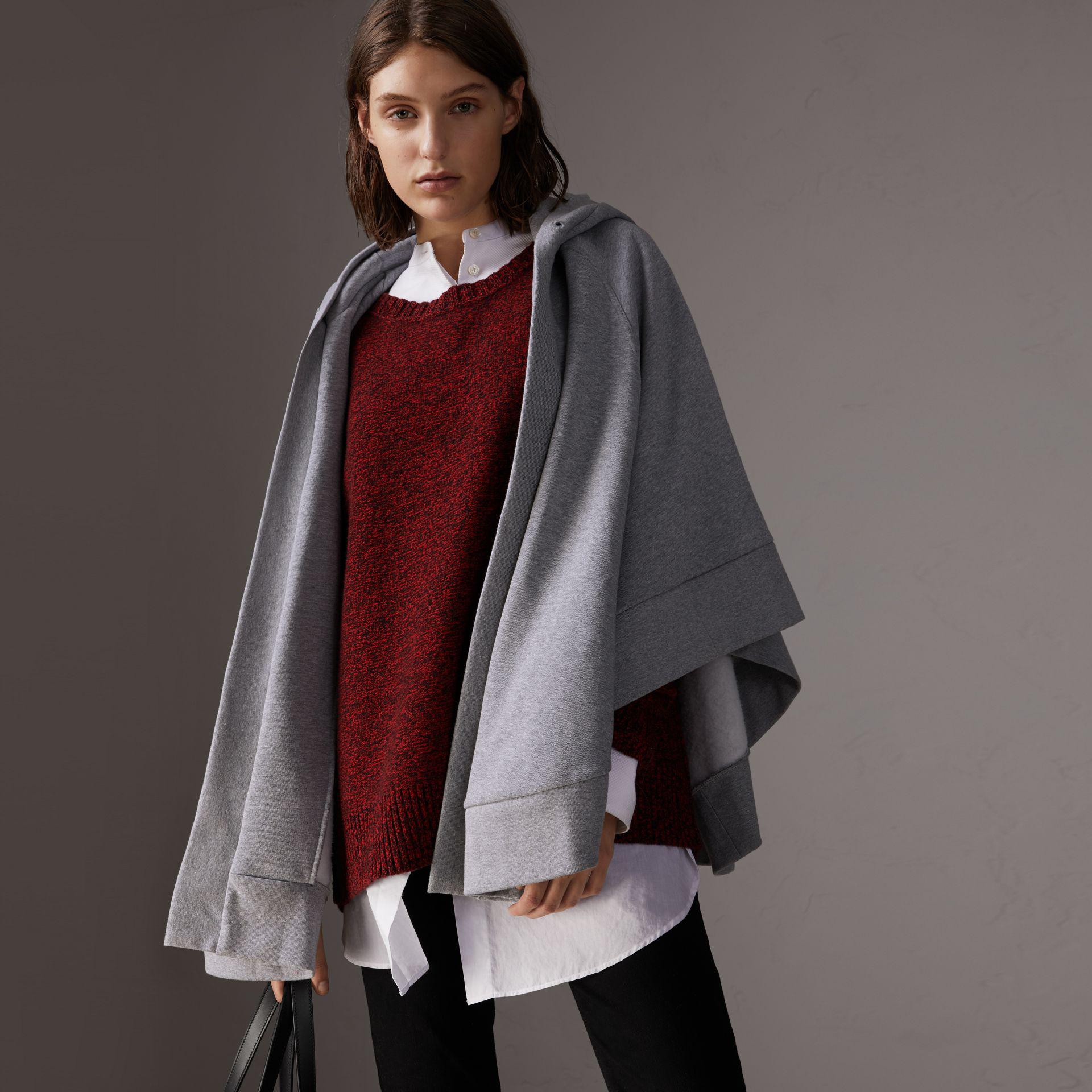 Burberry Embroidered Jersey Hooded Cape 