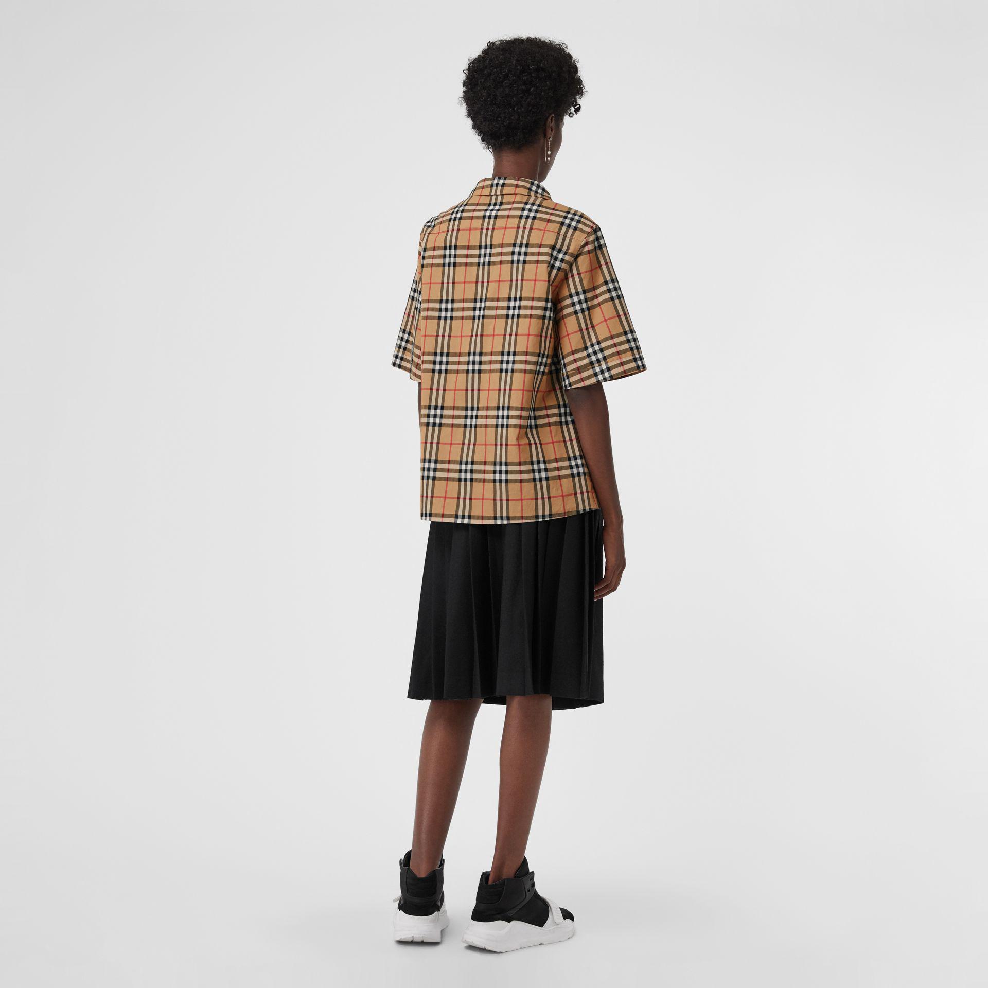 burberry short-sleeve vintage check shirt