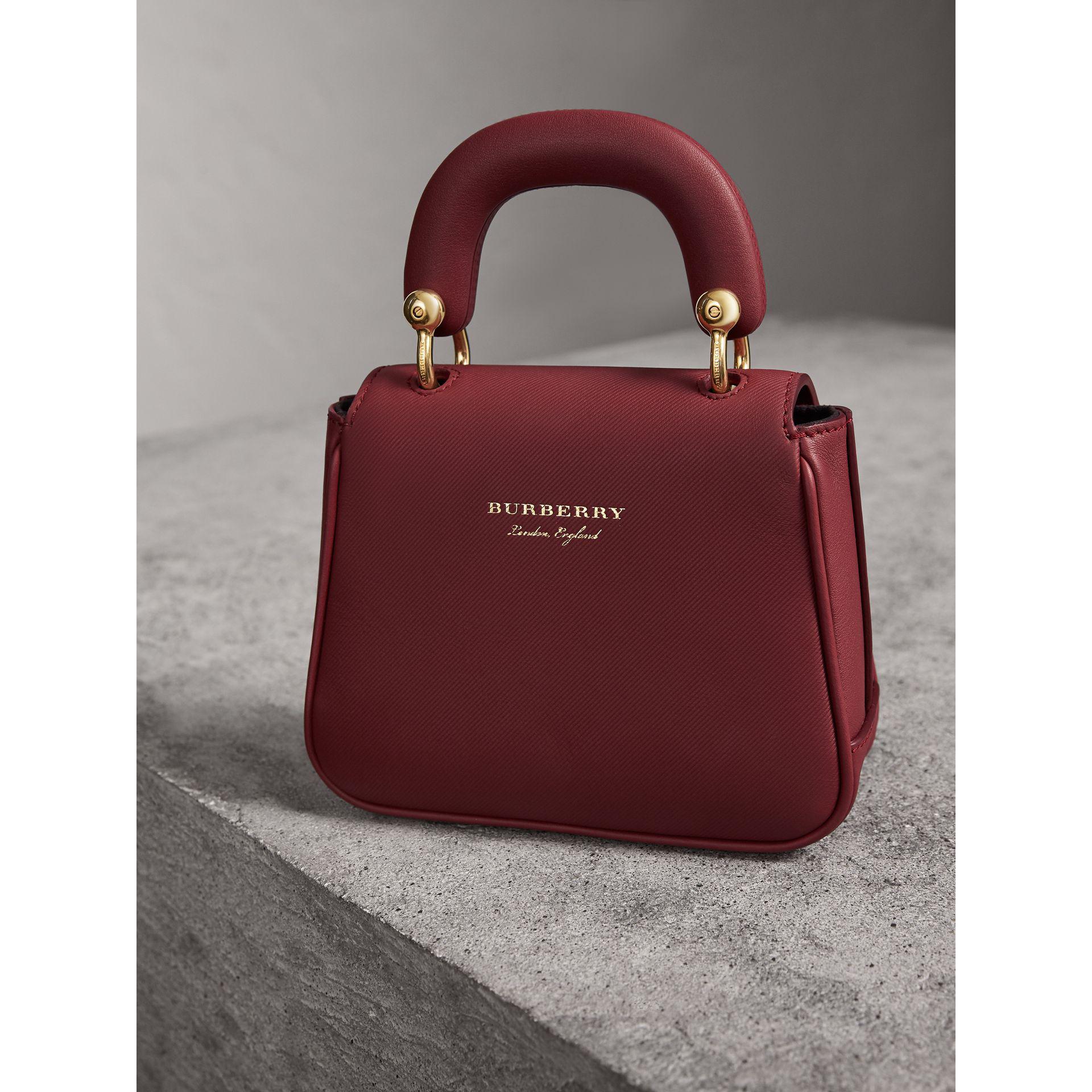 Lyst Burberry The Mini Dk88 Top Handle Bag In Antique Red in Red