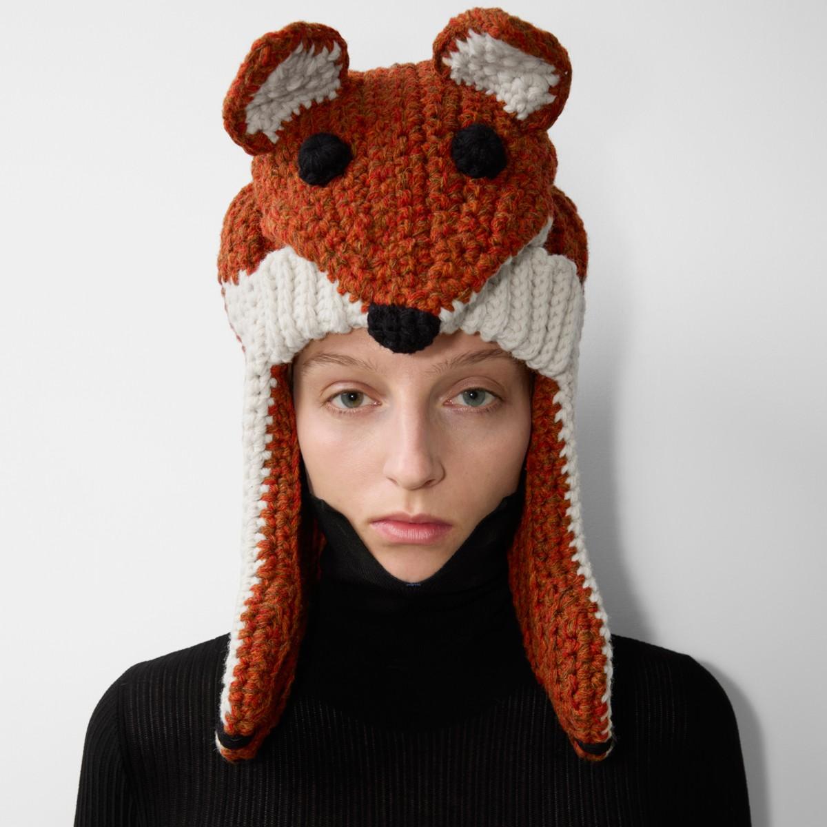 Burberry Wool Fox Hat in Brown for Men | Lyst
