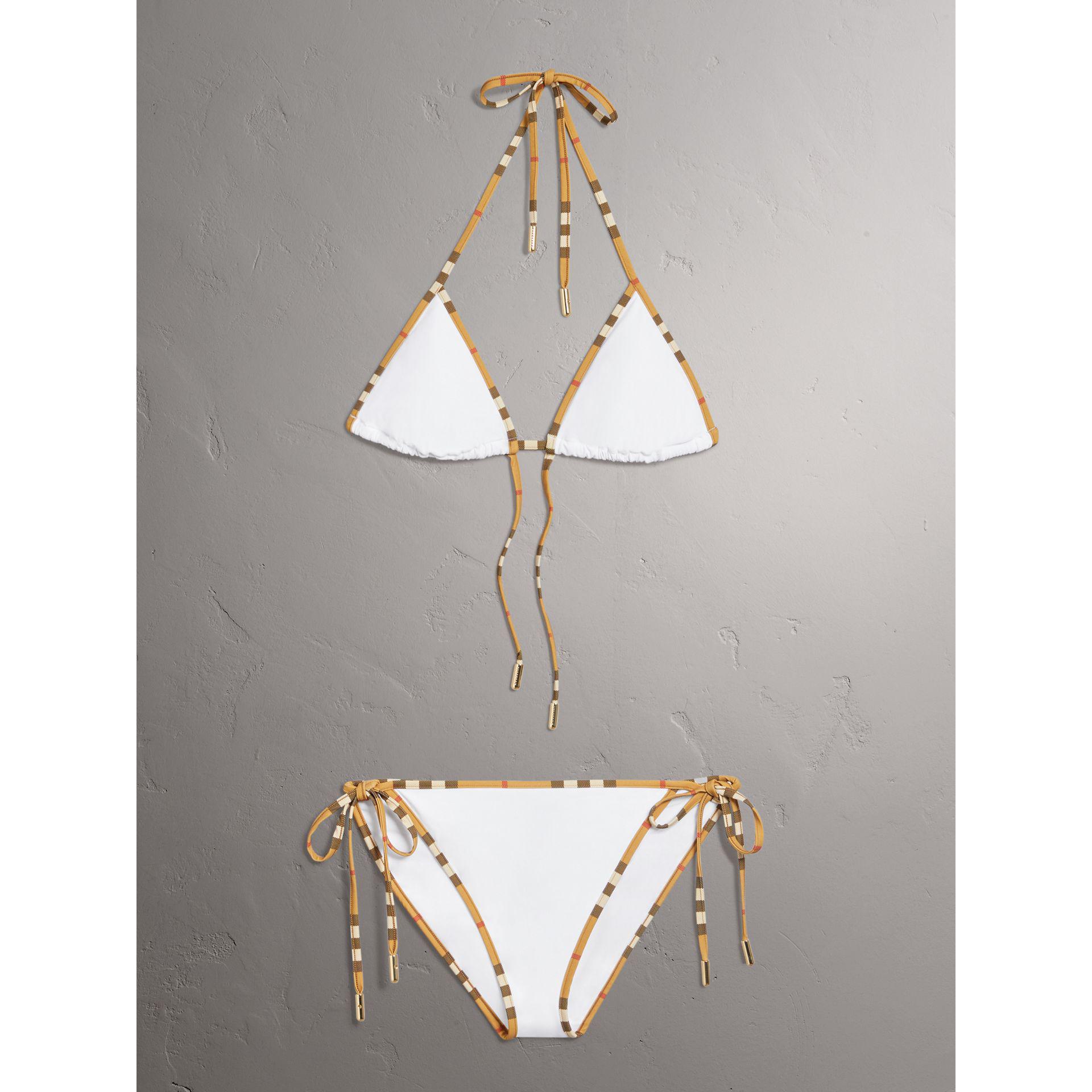 white burberry bikini