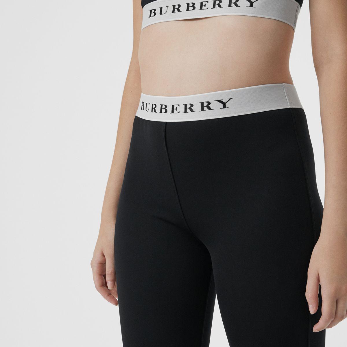 burberry black leggings