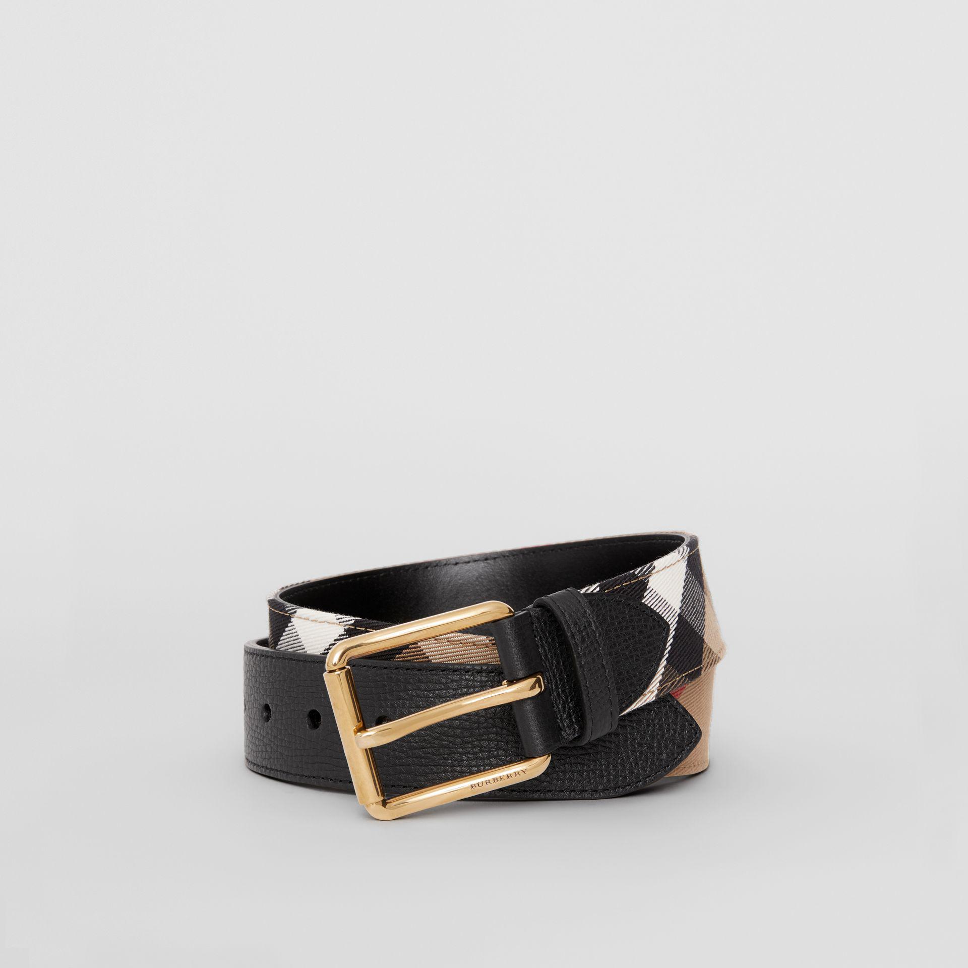 Burberry house check belt Clearance