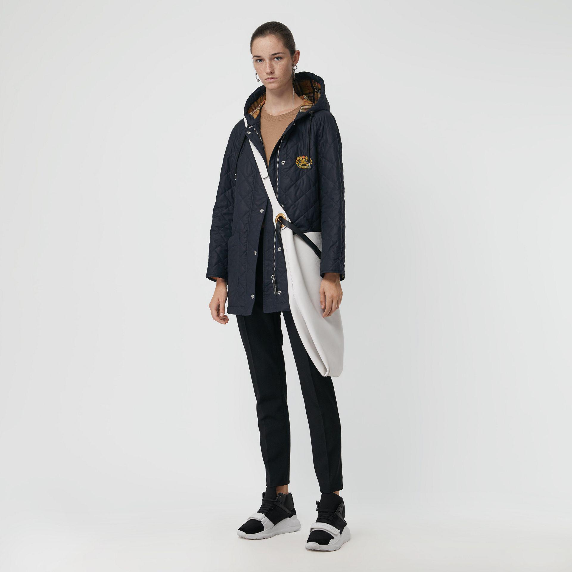 burberry diamond quilted oversized hooded parka