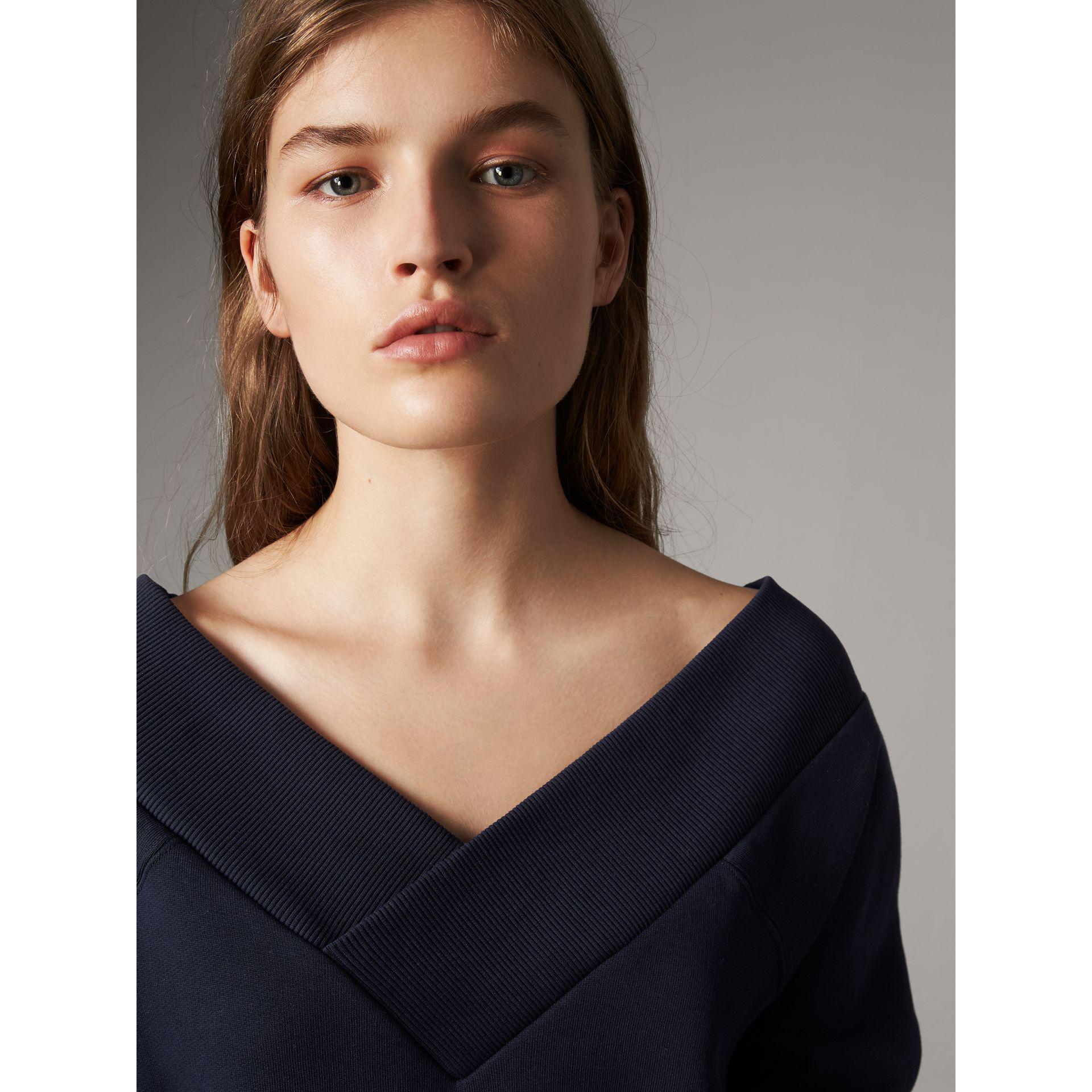 Burberry Off-shoulder Sweater Dress - Women | in Blue | Lyst