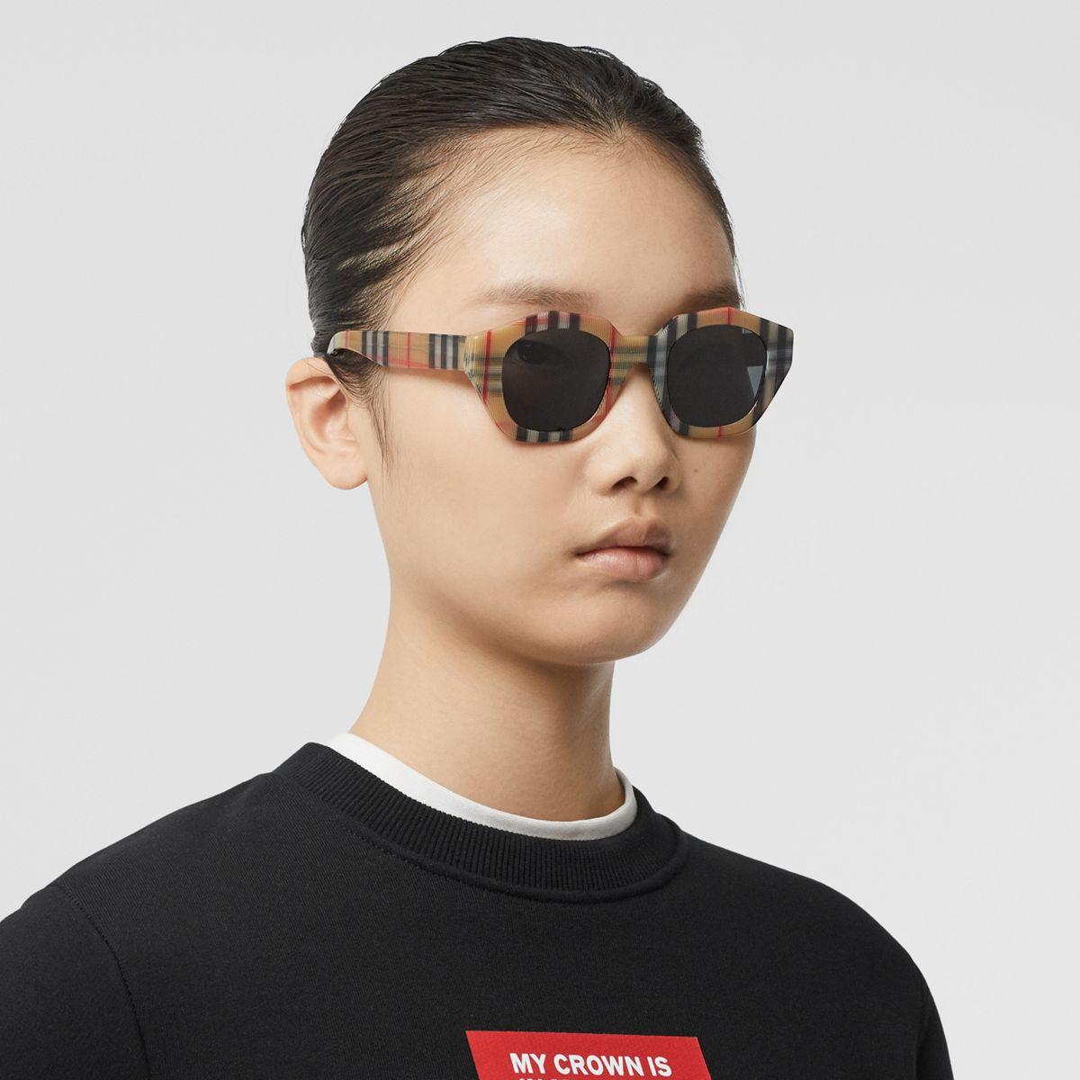 burberry check sunglasses