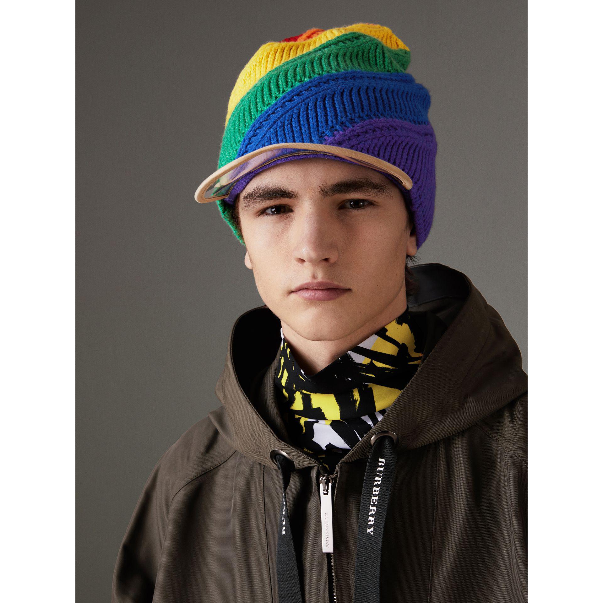 burberry rainbow beanie