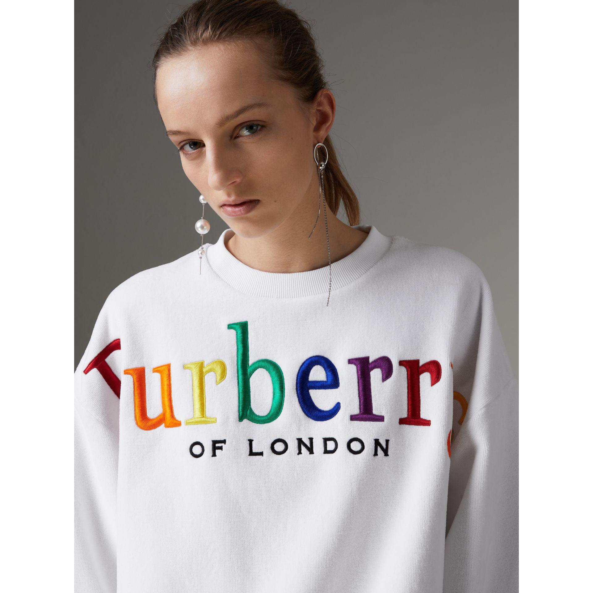 burberry towelling sweatshirt