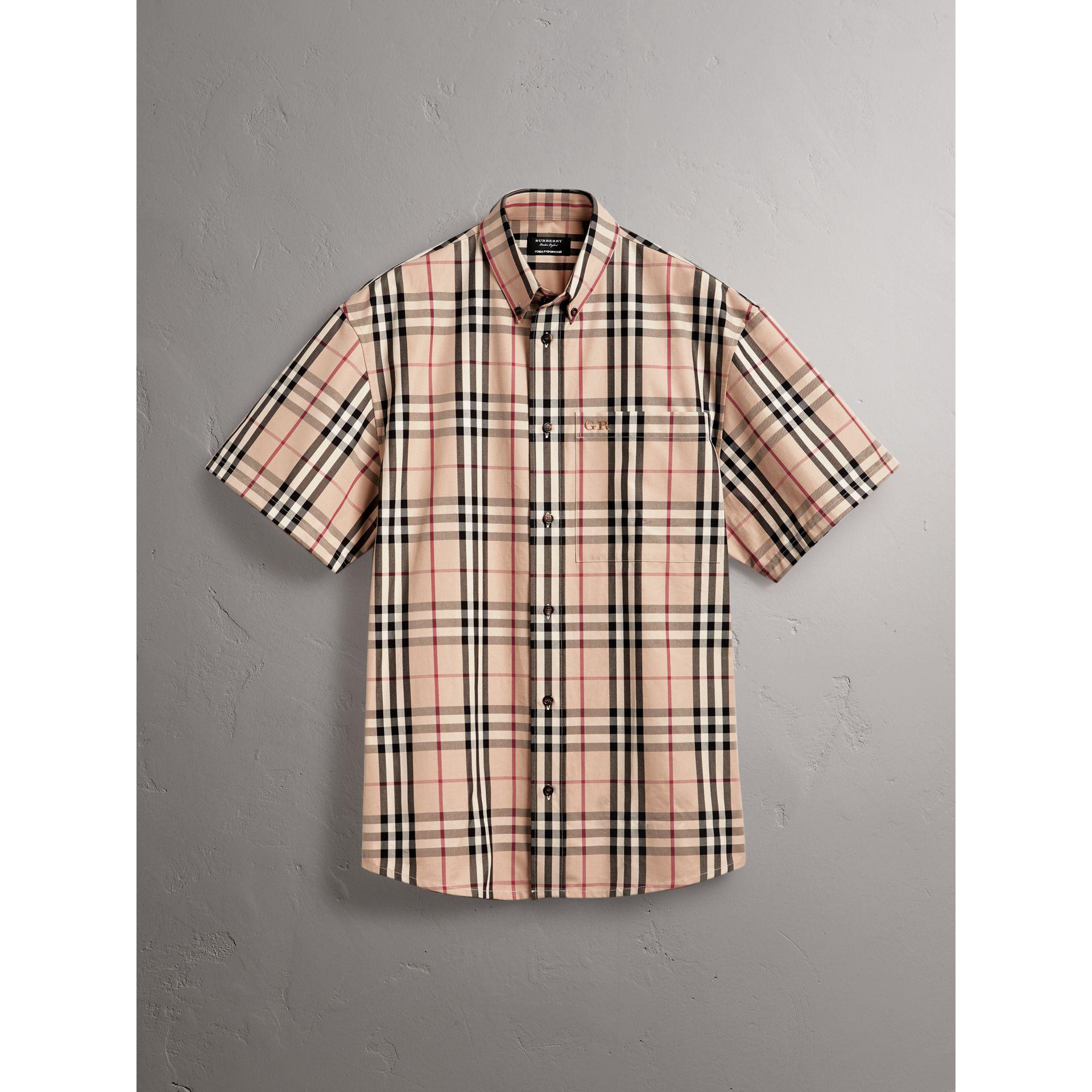 burberry short sleeve dress shirt