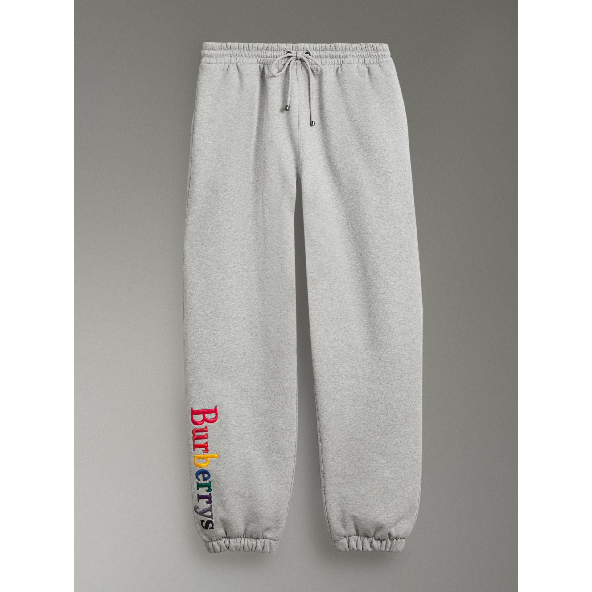 Burberry Cotton Rainbow Logo Sweatpants in Grey Melange (Grey) for Men |  Lyst Canada