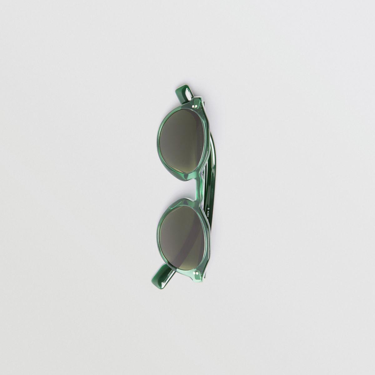 burberry keyhole round frame sunglasses