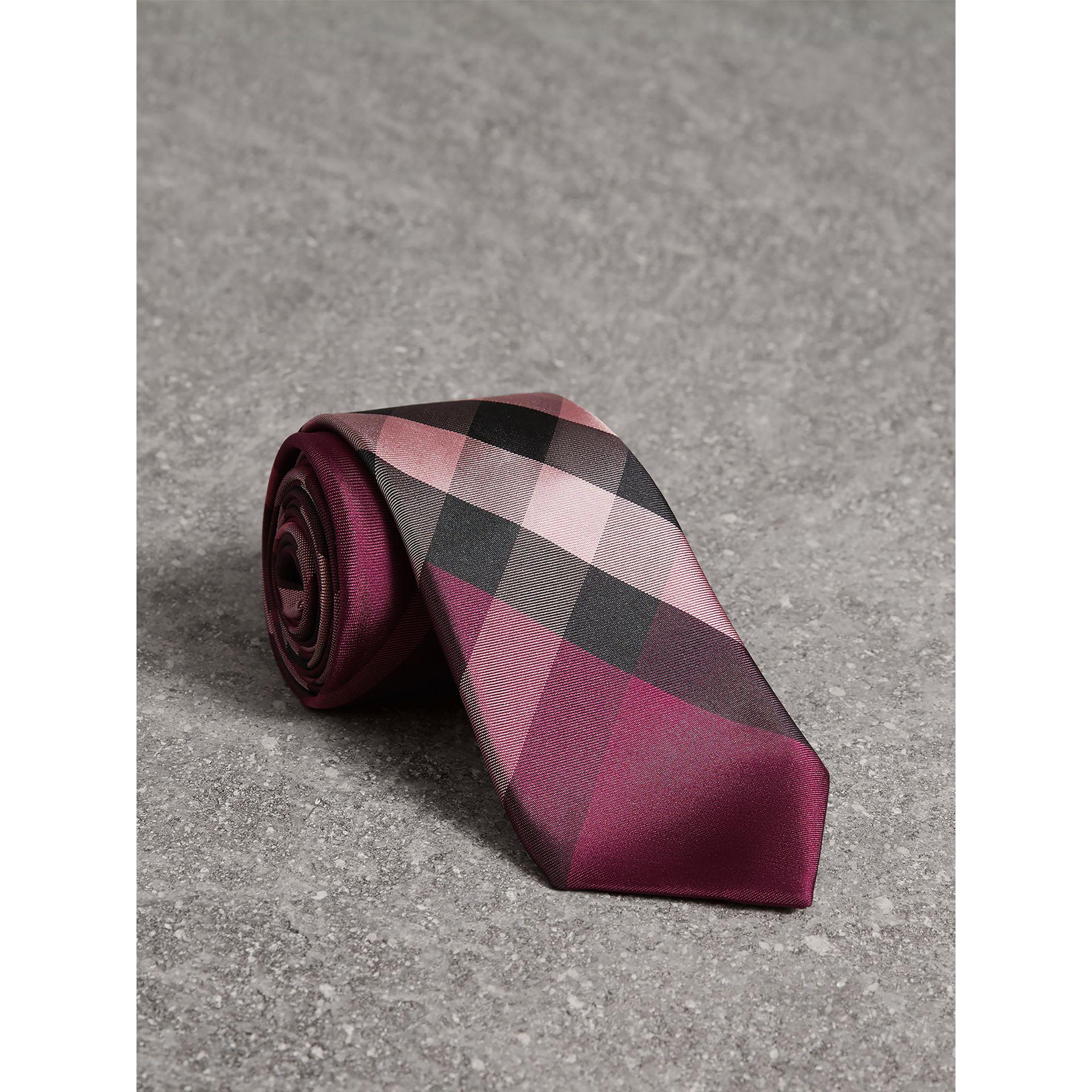 burberry purple plaid tie