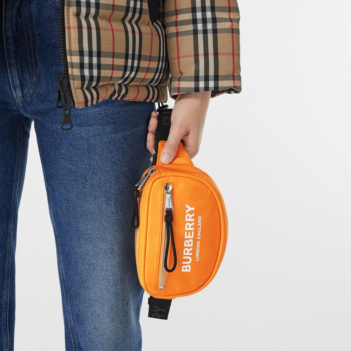 bright orange bum bag