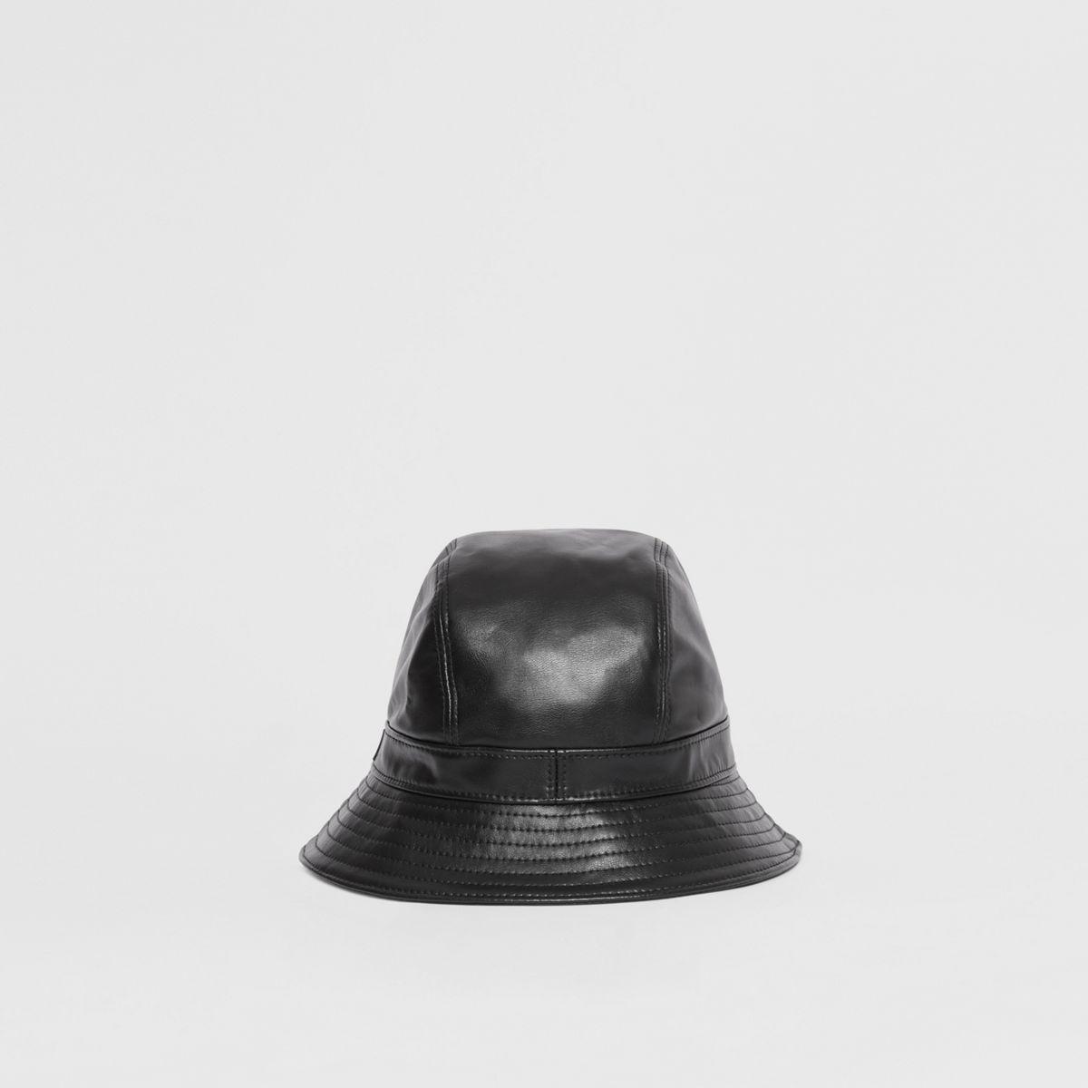 burberry leather bucket hat