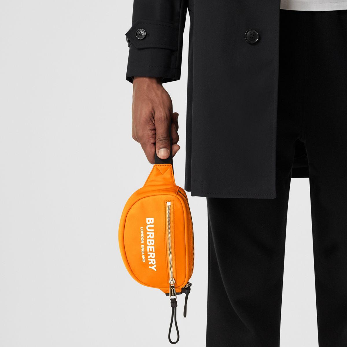 bright orange bum bag