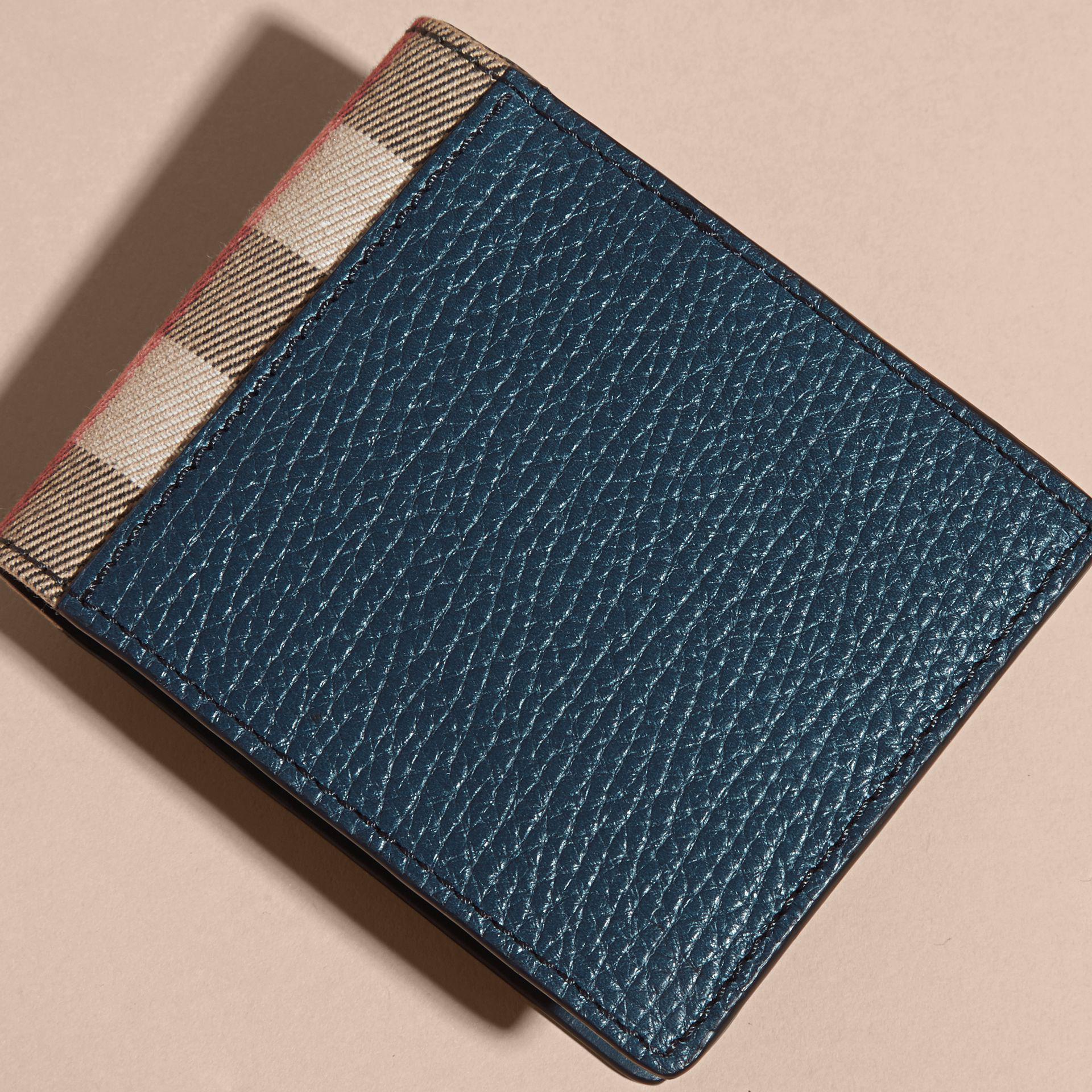 Bi-Fold Wallet, Used & Preloved Burberry Wallets, LXR USA, Blue