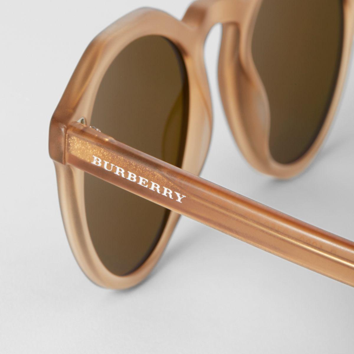 burberry keyhole round frame sunglasses