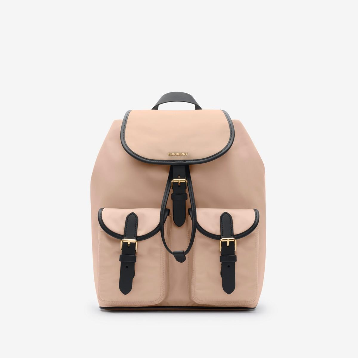 Burberry Nylon Backpack in Natural Lyst