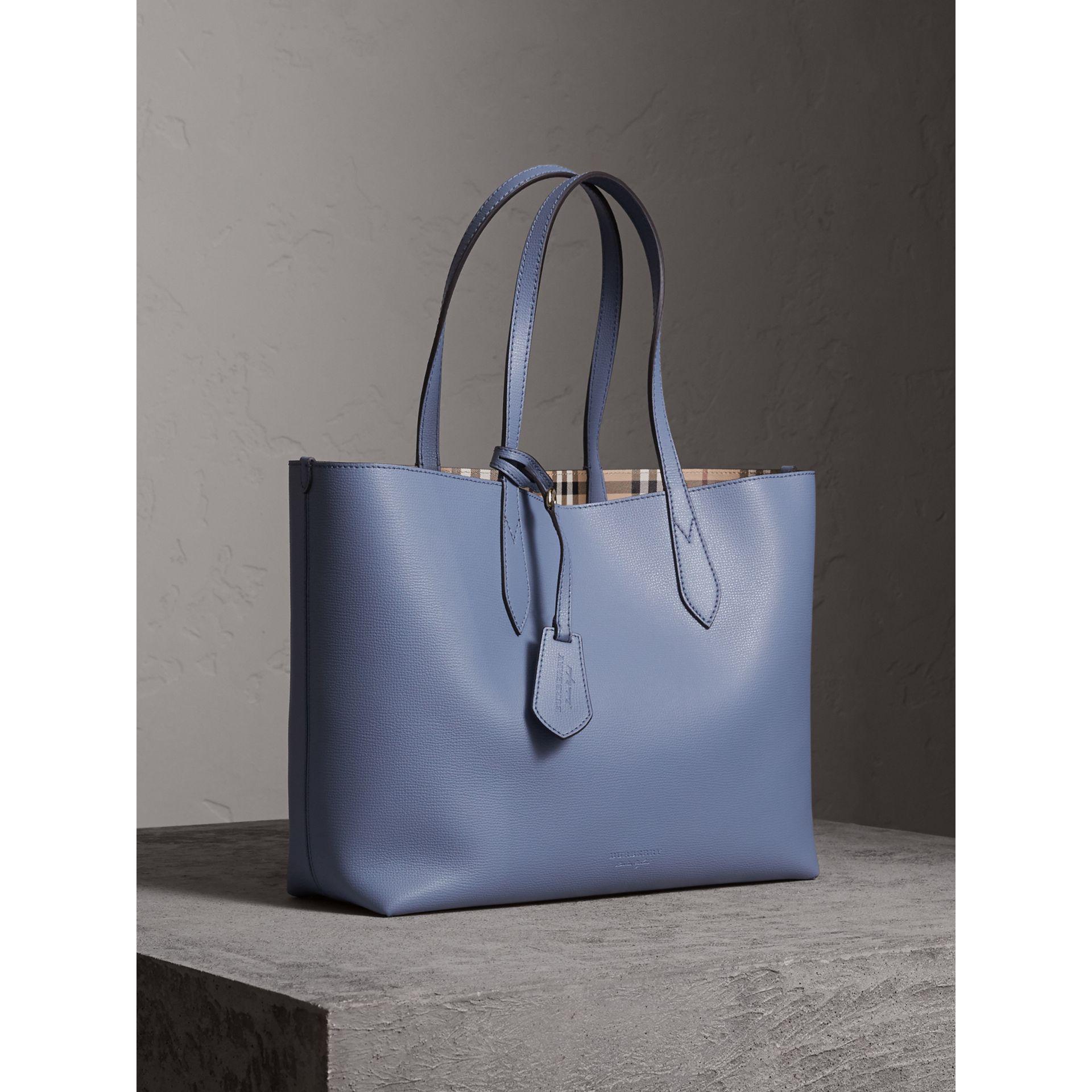 blue burberry purse
