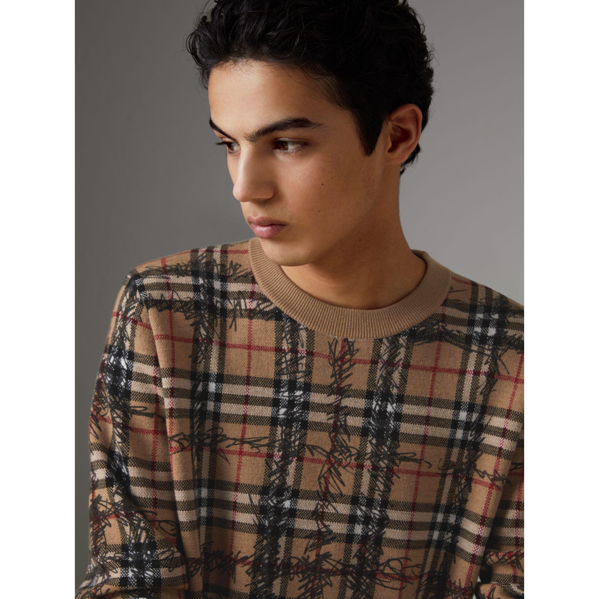 burberry scribble sweater