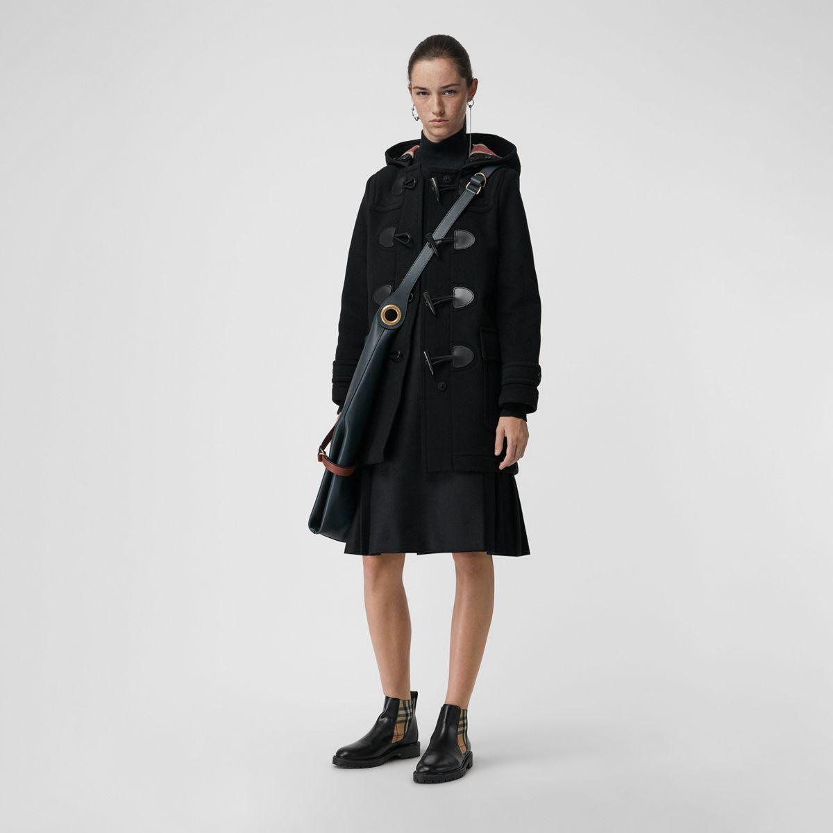 Burberry The Mersey Dufflecoat in Schwarz | Lyst DE