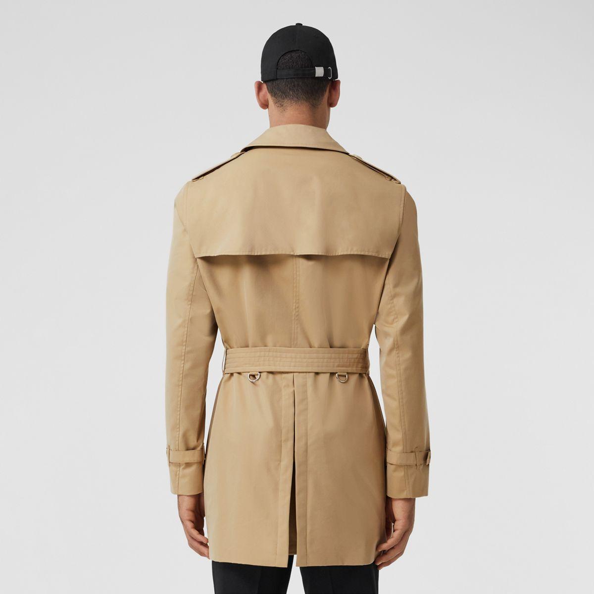 Burberry Cotton The Short Wimbledon Trench Coat in Honey (Natural) for Men  - Save 62% - Lyst