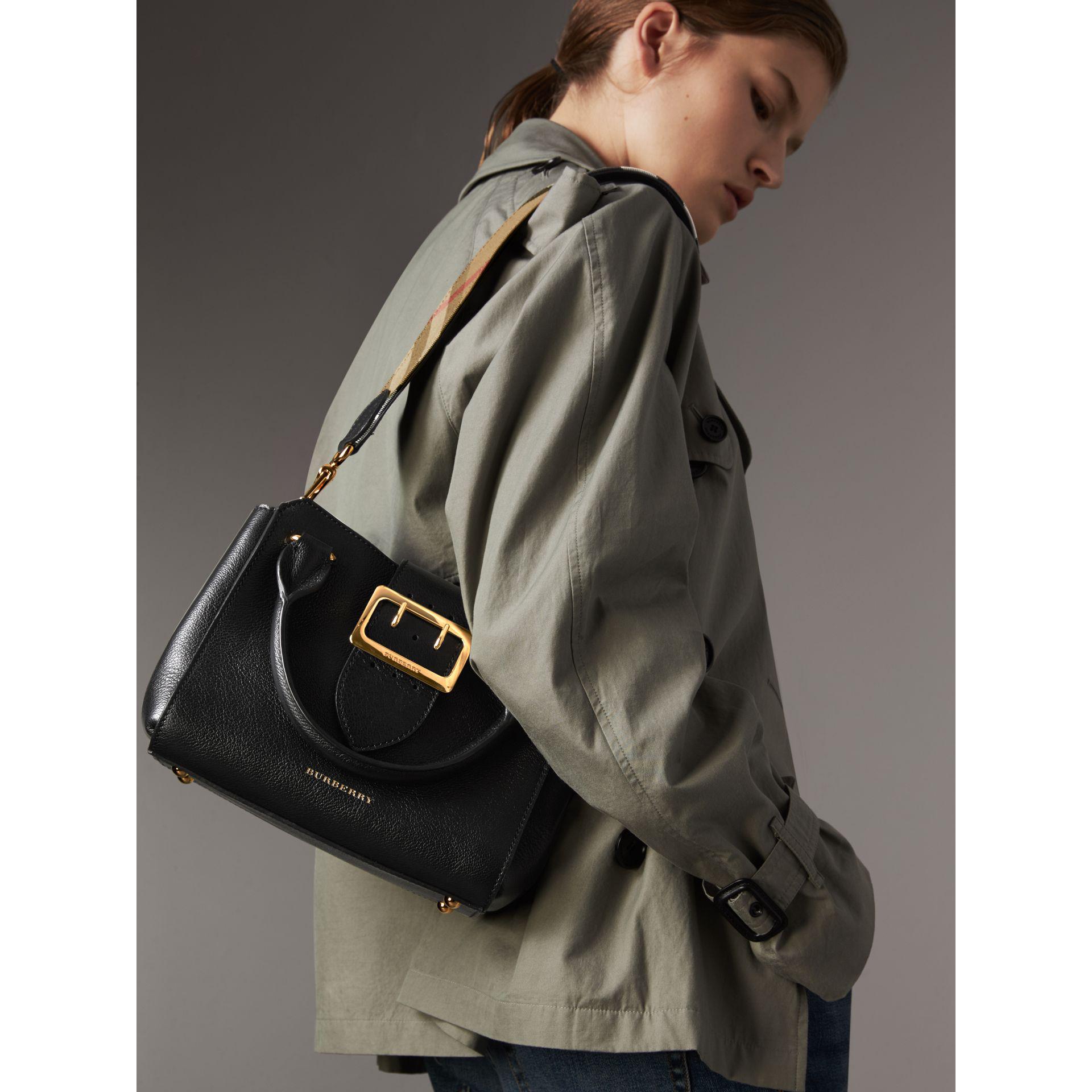 burberry small buckle tote