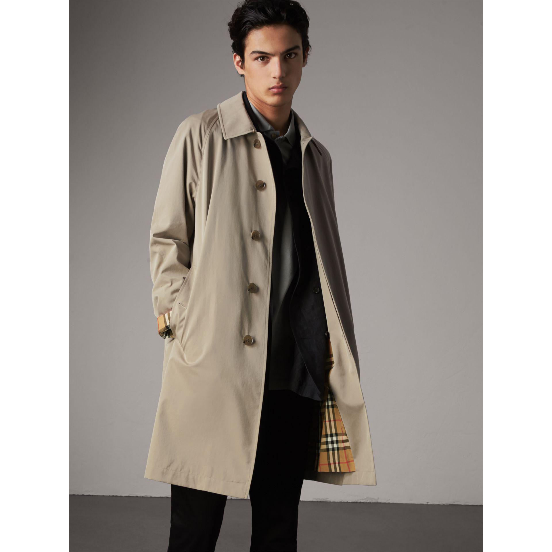 Burberry Cotton The Camden - Long Car Coat In Sandstone - Men | for Men -  Lyst