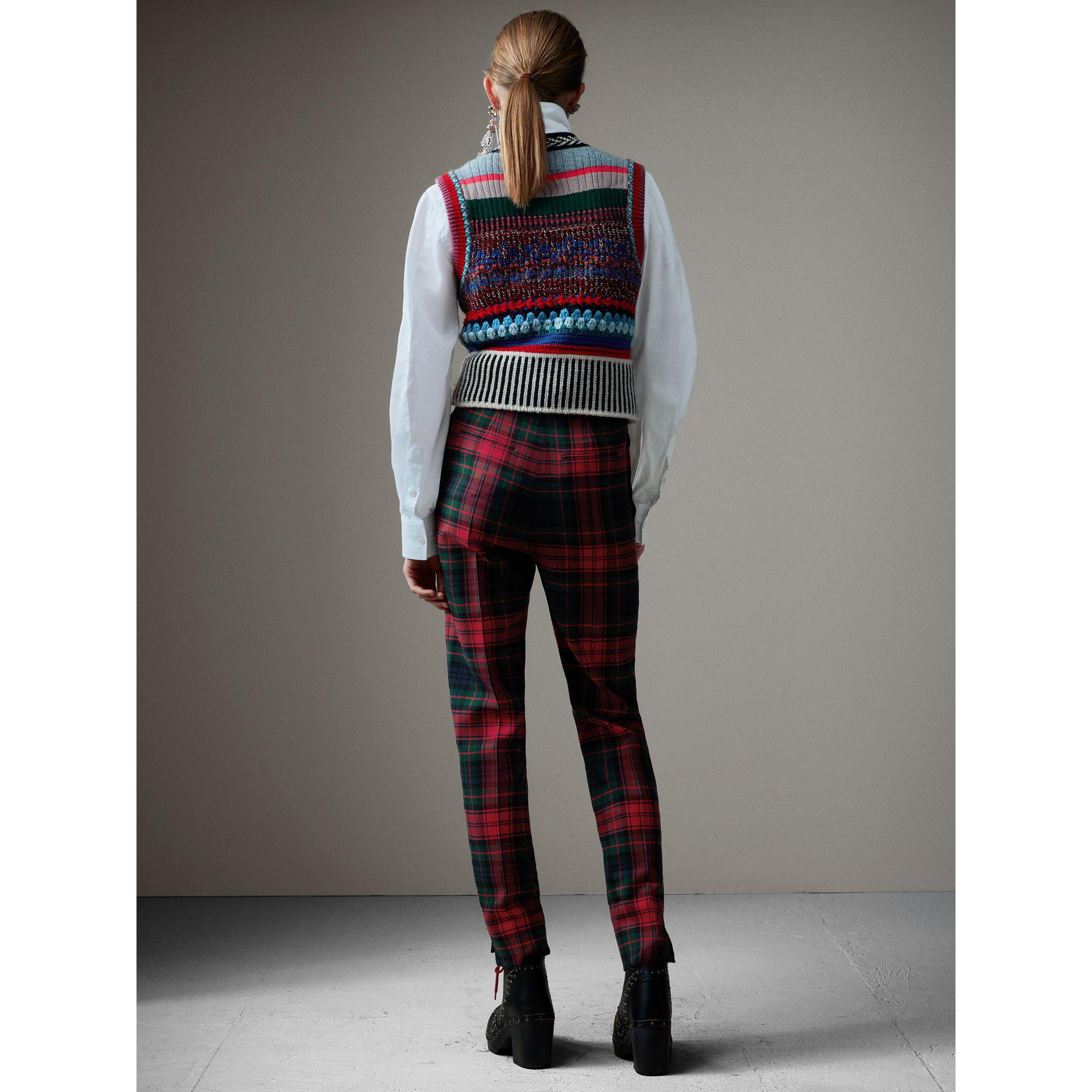 wool high waisted trousers