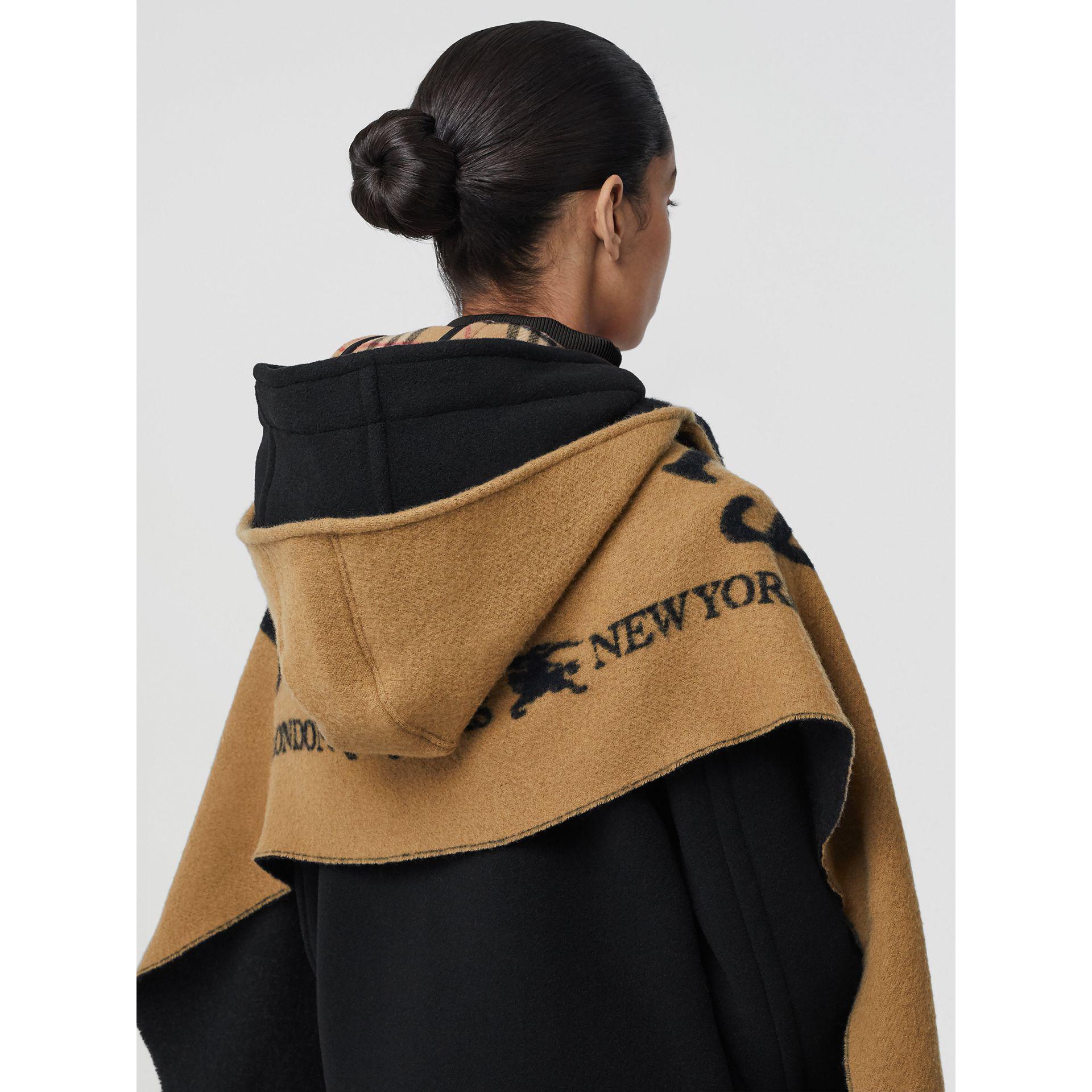 burberry hooded scarf