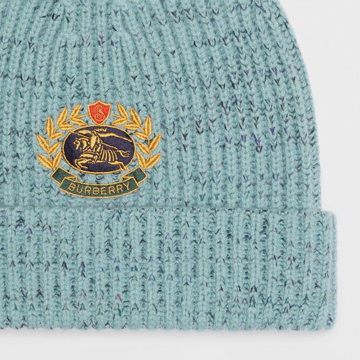 burberry beanie blue