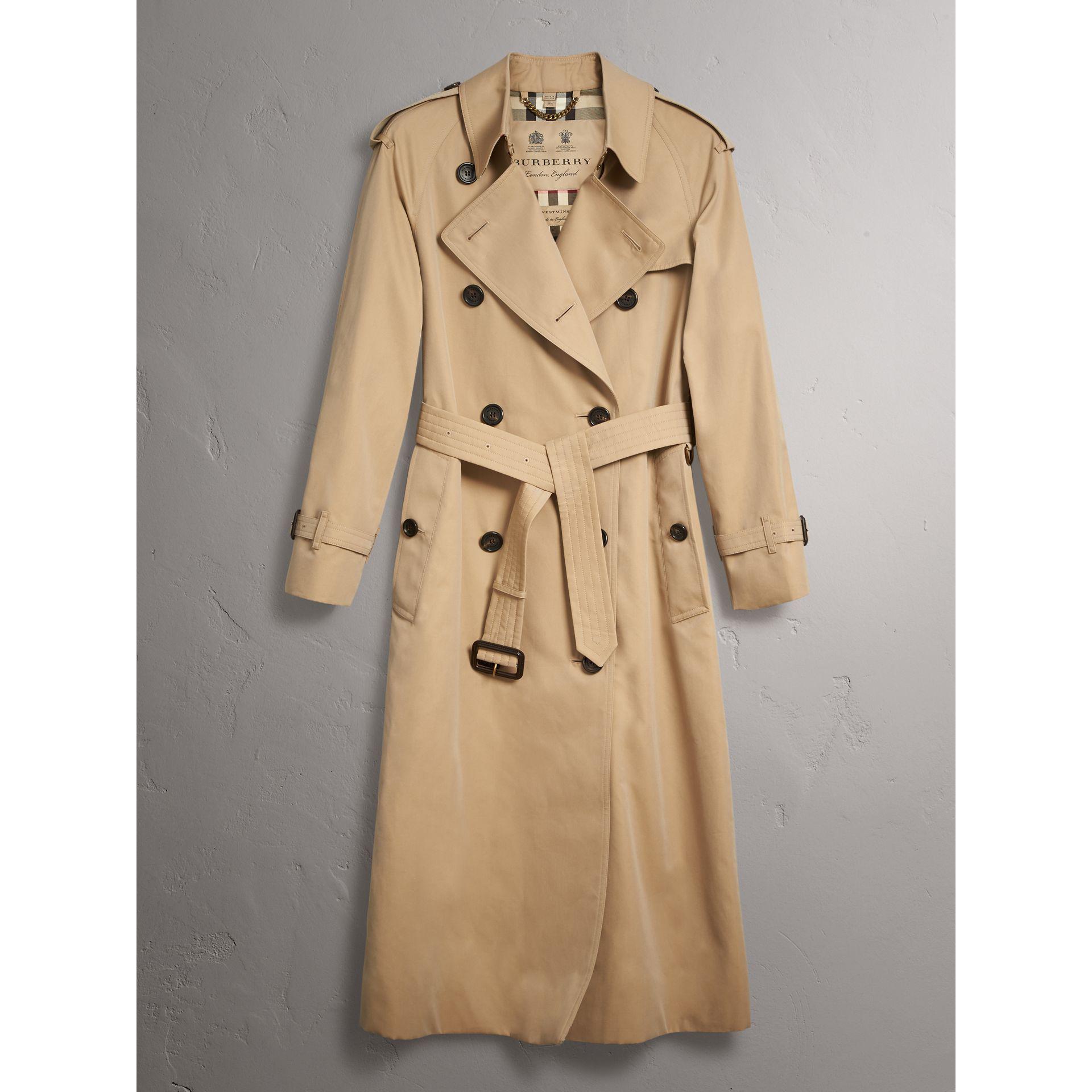 Burberry The Westminster – Extra-long Trench Coat in Natural | Lyst