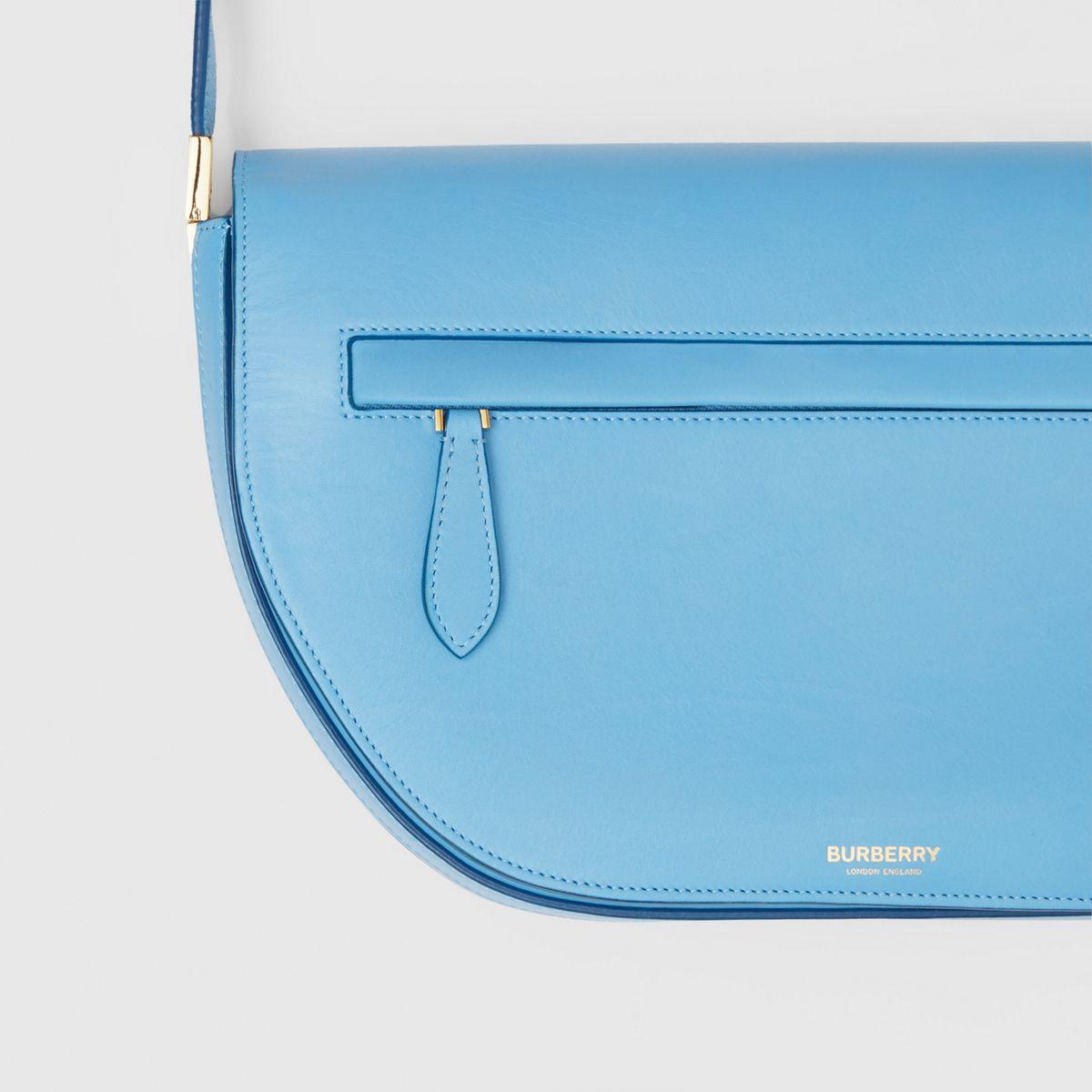 Burberry Medium Leather Olympia Bag in Blue Topaz (Blue) Lyst