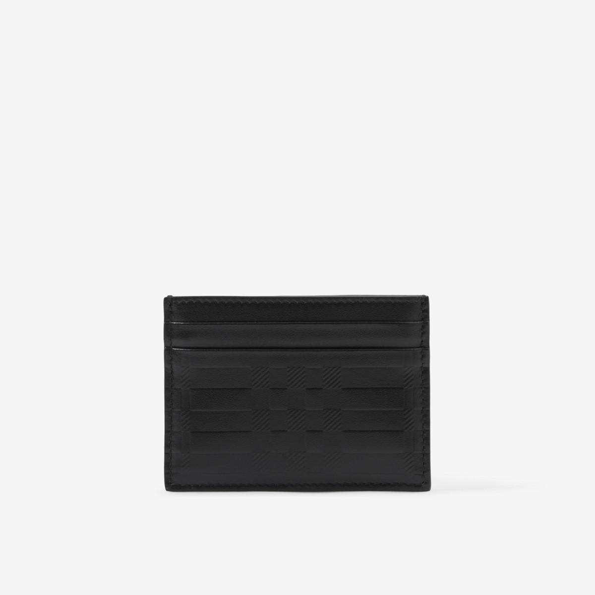 Men's Sandon Check and Leather Card Holder
