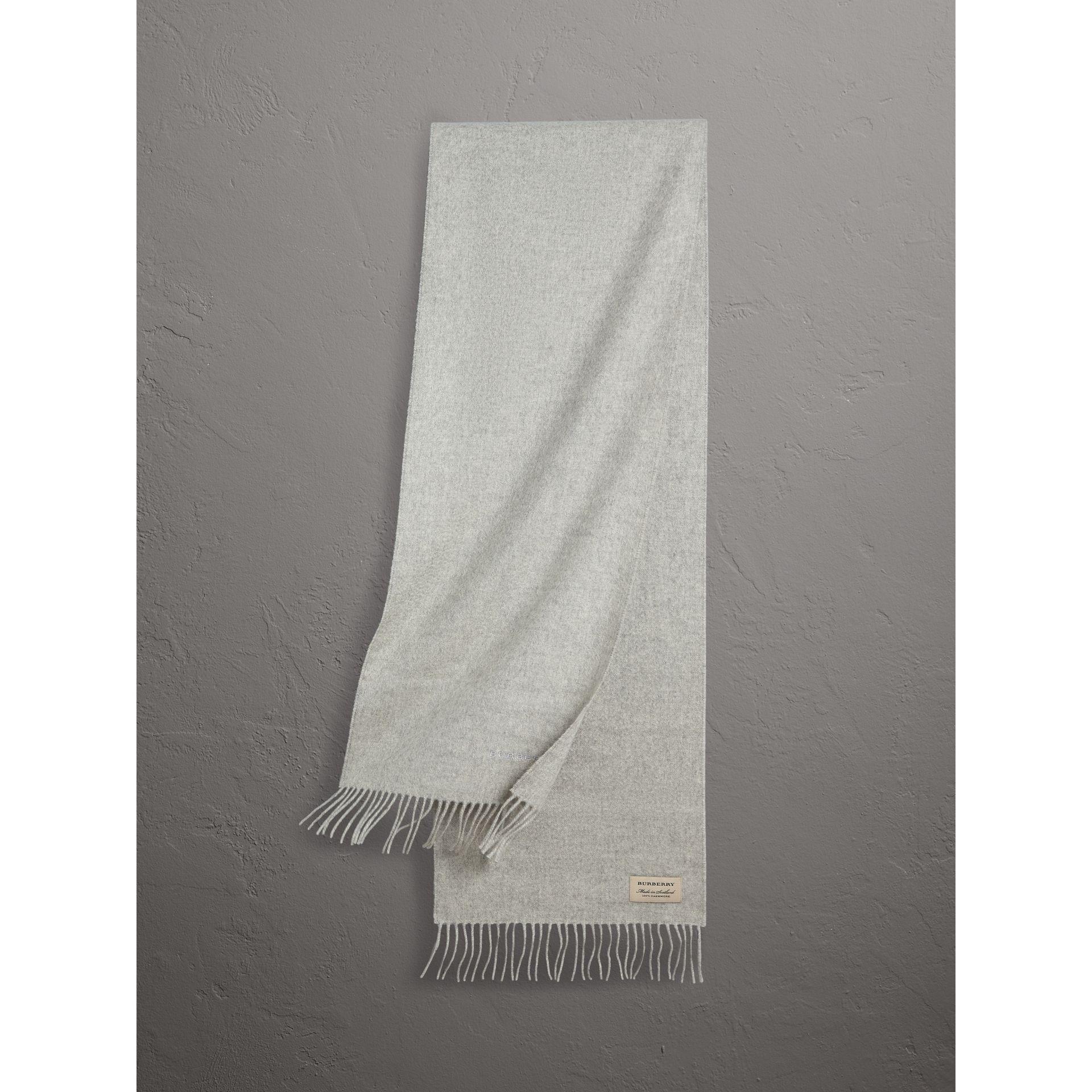 pale grey cashmere scarf